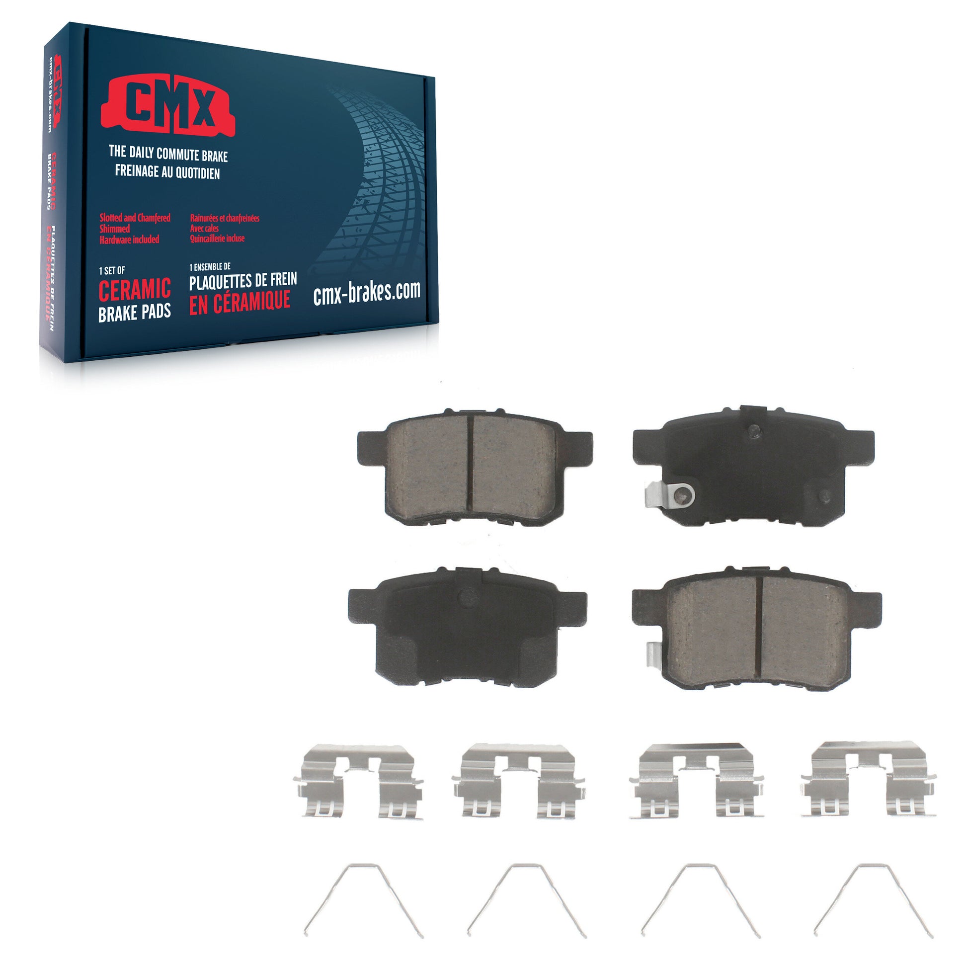 CMX CMX-D1451 Disc Brake Pad for 2008-2017 Honda Accord, Acura TSX - Rear