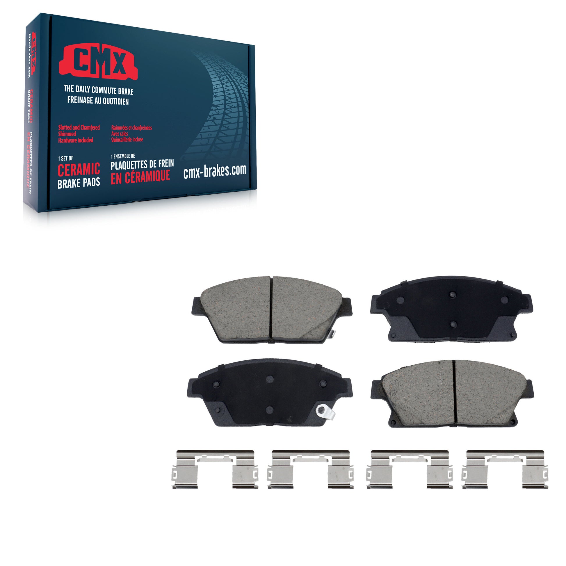 CMX CMX-D1467 Disc Brake Pad for 2011-2018 Cadillac ATS, Chevrolet Cruze, Buick Encore - Front