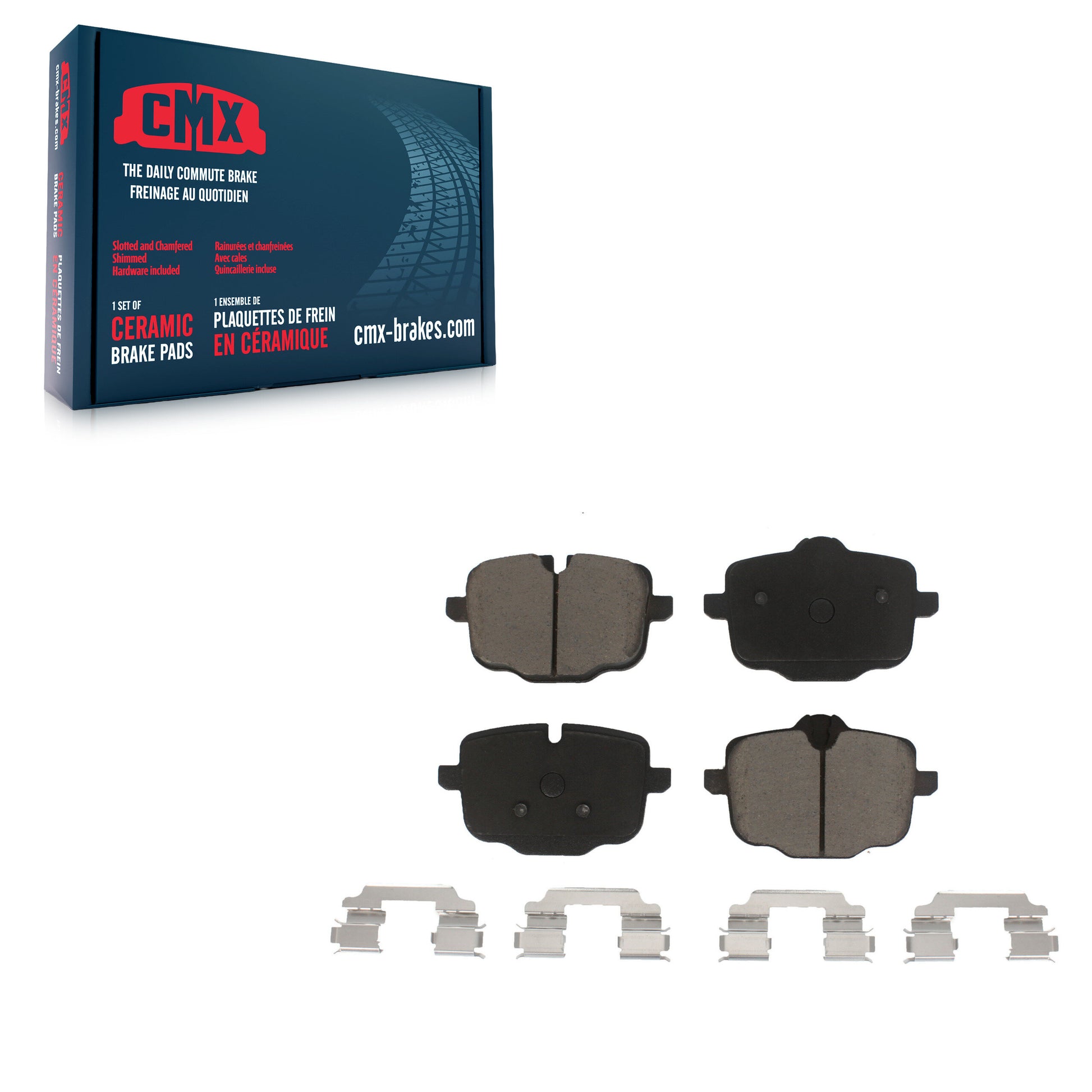 CMX CMX-D1469 Disc Brake Pad for 2011-2021 BMW 540i xDrive, BMW X4, BMW Alpina B6 Gran Coupe - Rear