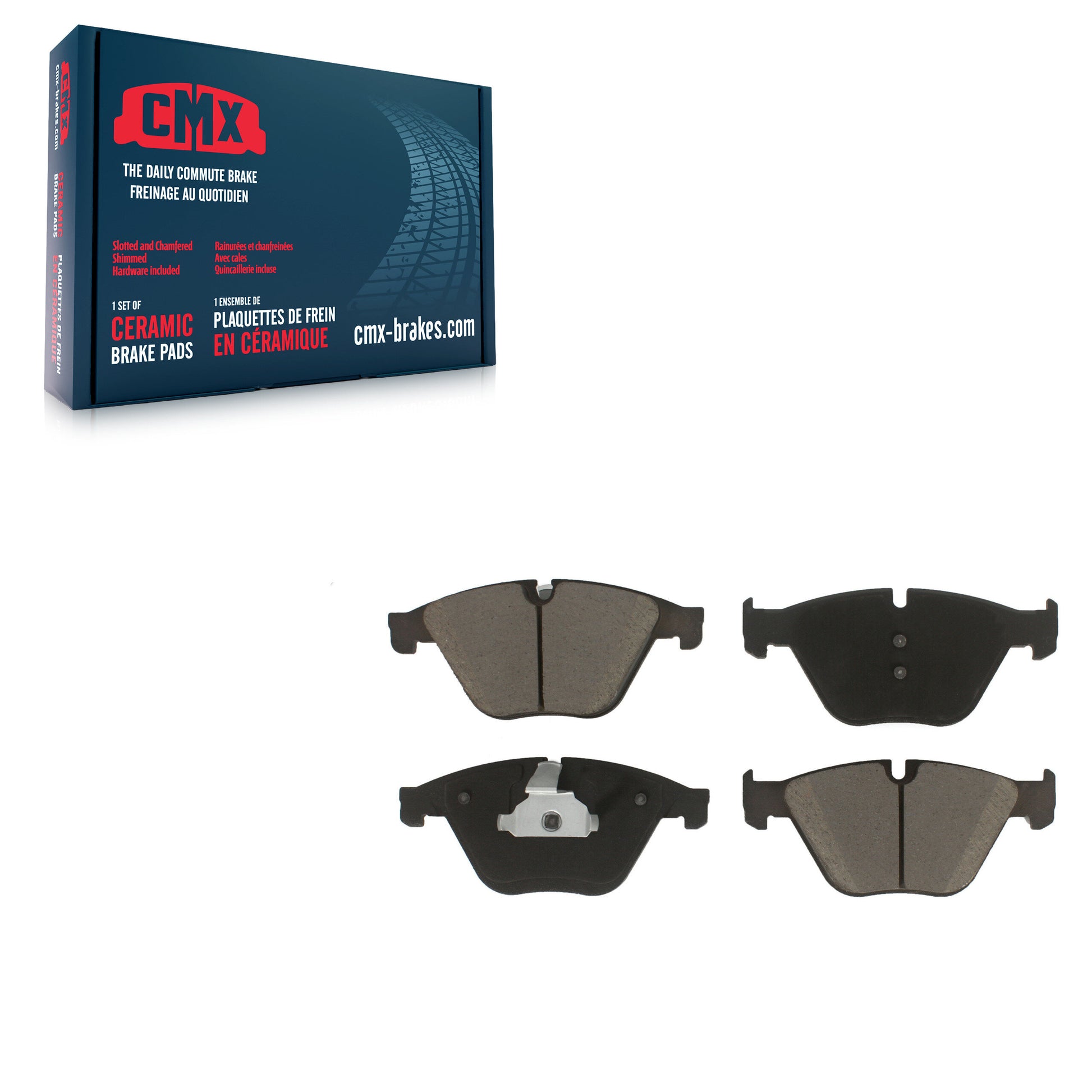 CMX CMX-D1505 Disc Brake Pad for 2011-2019 BMW 528i, BMW 535d, BMW 535d xDrive - Front