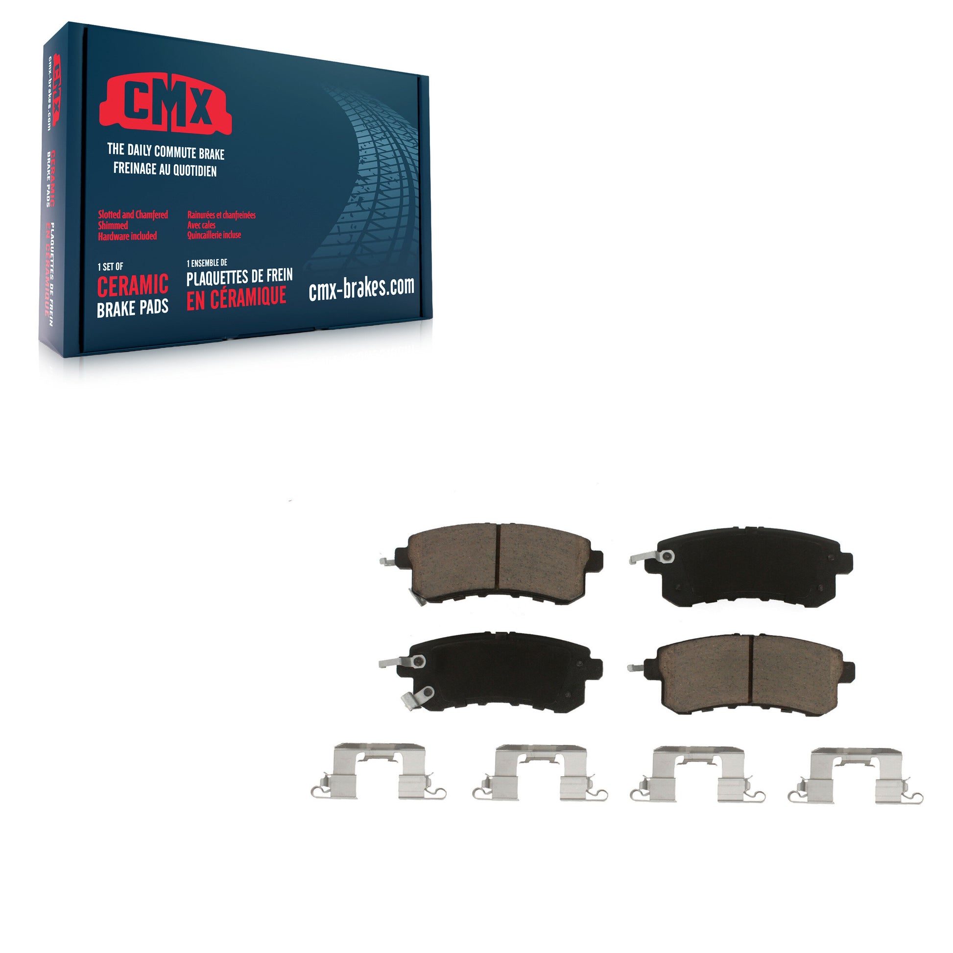 CMX CMX-D1510 Disc Brake Pad for 2011-2024 Nissan Armada, INFINITI QX80, INFINITI QX56 - Rear