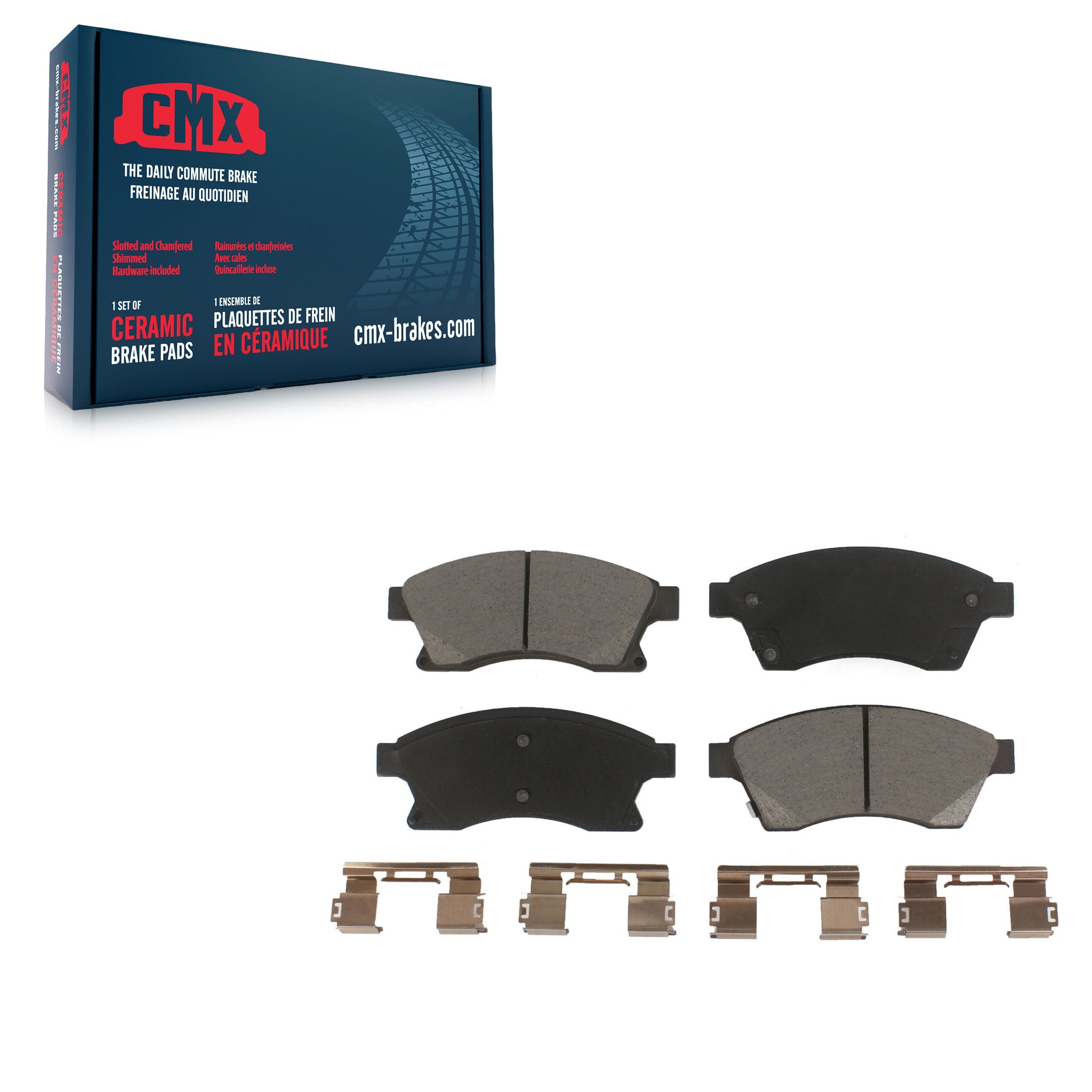 CMX CMX-D1522 Disc Brake Pad for 2011-2017 Chevrolet Cruze Limited, Chevrolet Cruze, Chevrolet Sonic - Front