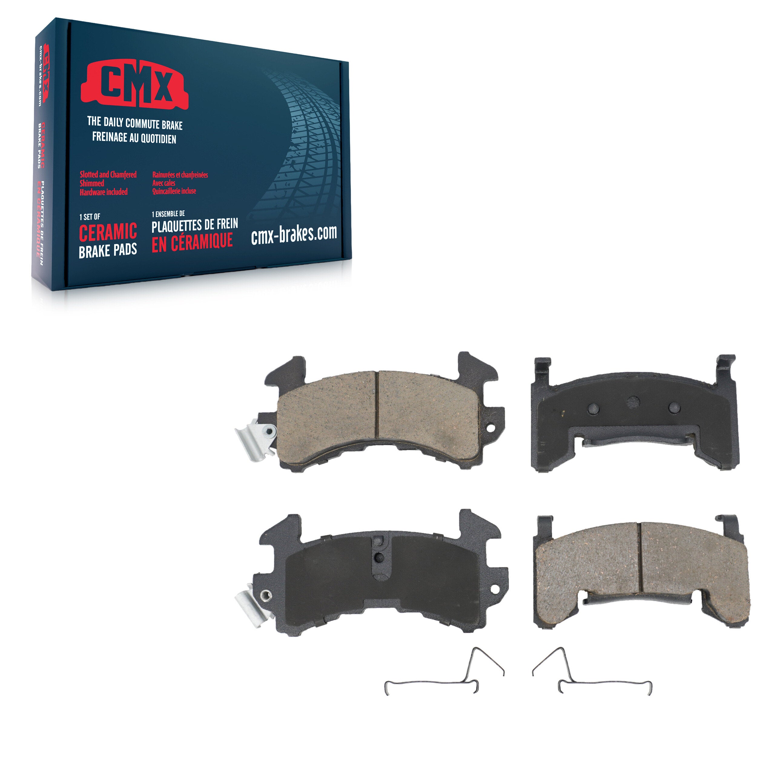CMX CMX-D154 Disc Brake Pad for 1980-2002 Chevrolet S10, GMC Sonoma, Isuzu Hombre - Front, Rear