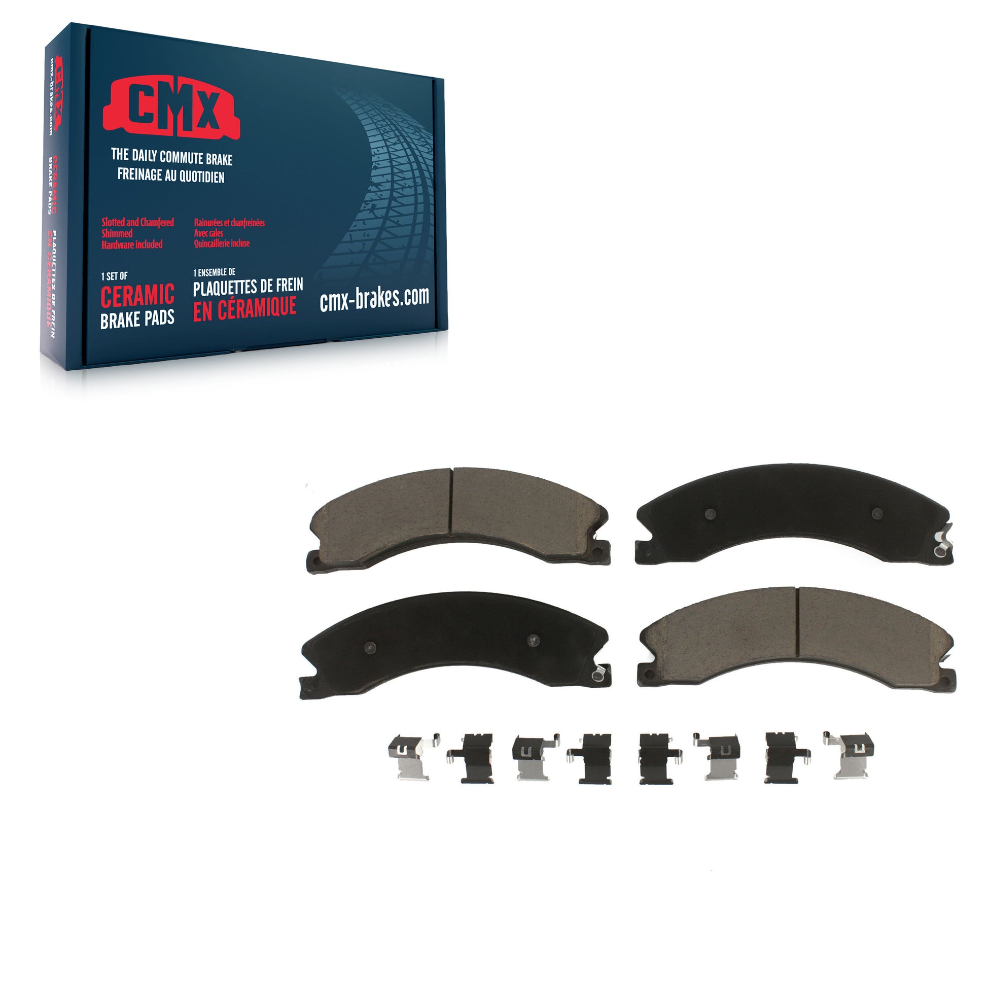CMX CMX-D1565A Disc Brake Pad for 2012-2024 Nissan TITAN XD, Nissan NV1500, Nissan NV2500 - Rear