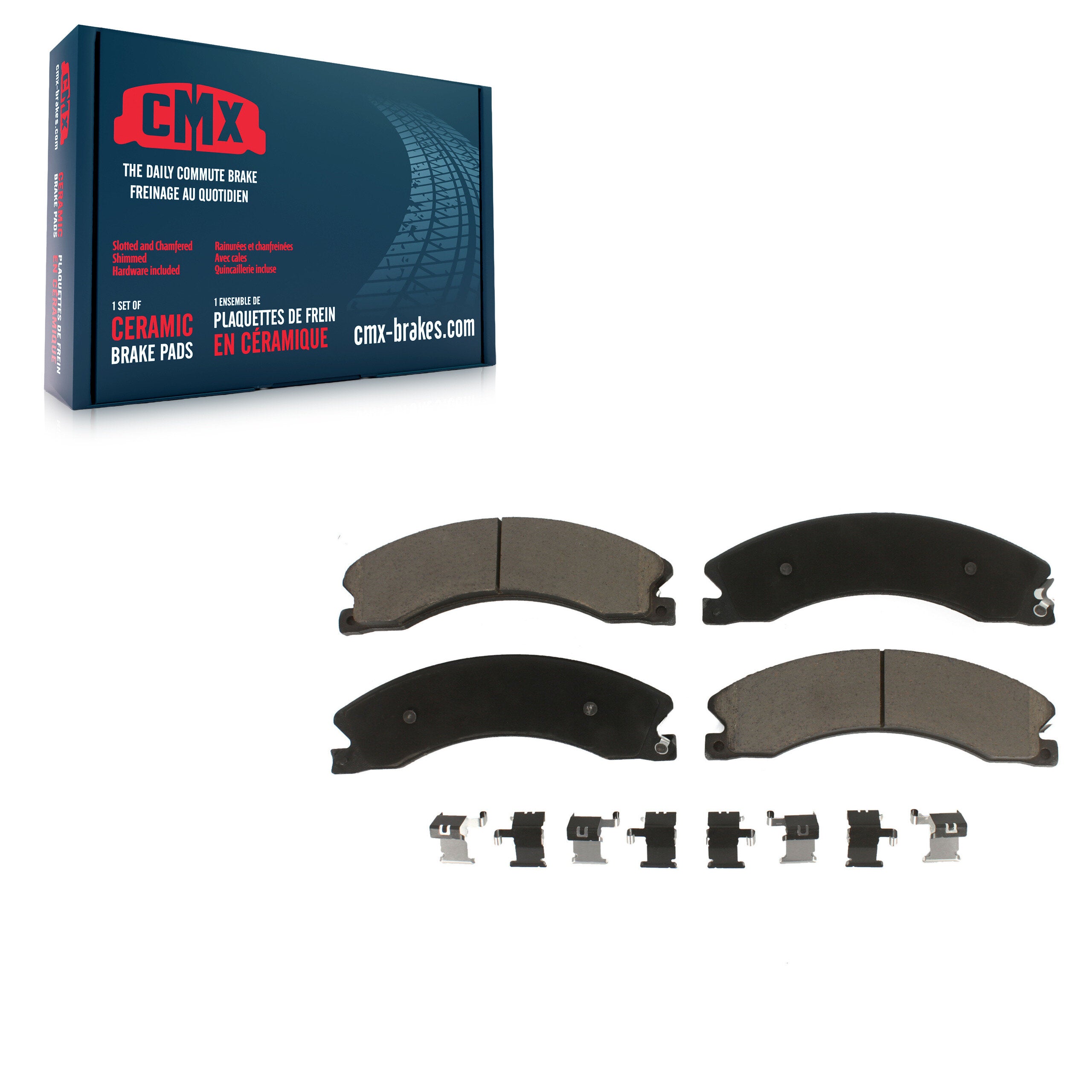 CMX CMX-D1565A Disc Brake Pad for 2012-2024 Nissan TITAN XD, Nissan NV1500, Nissan NV2500 - Rear