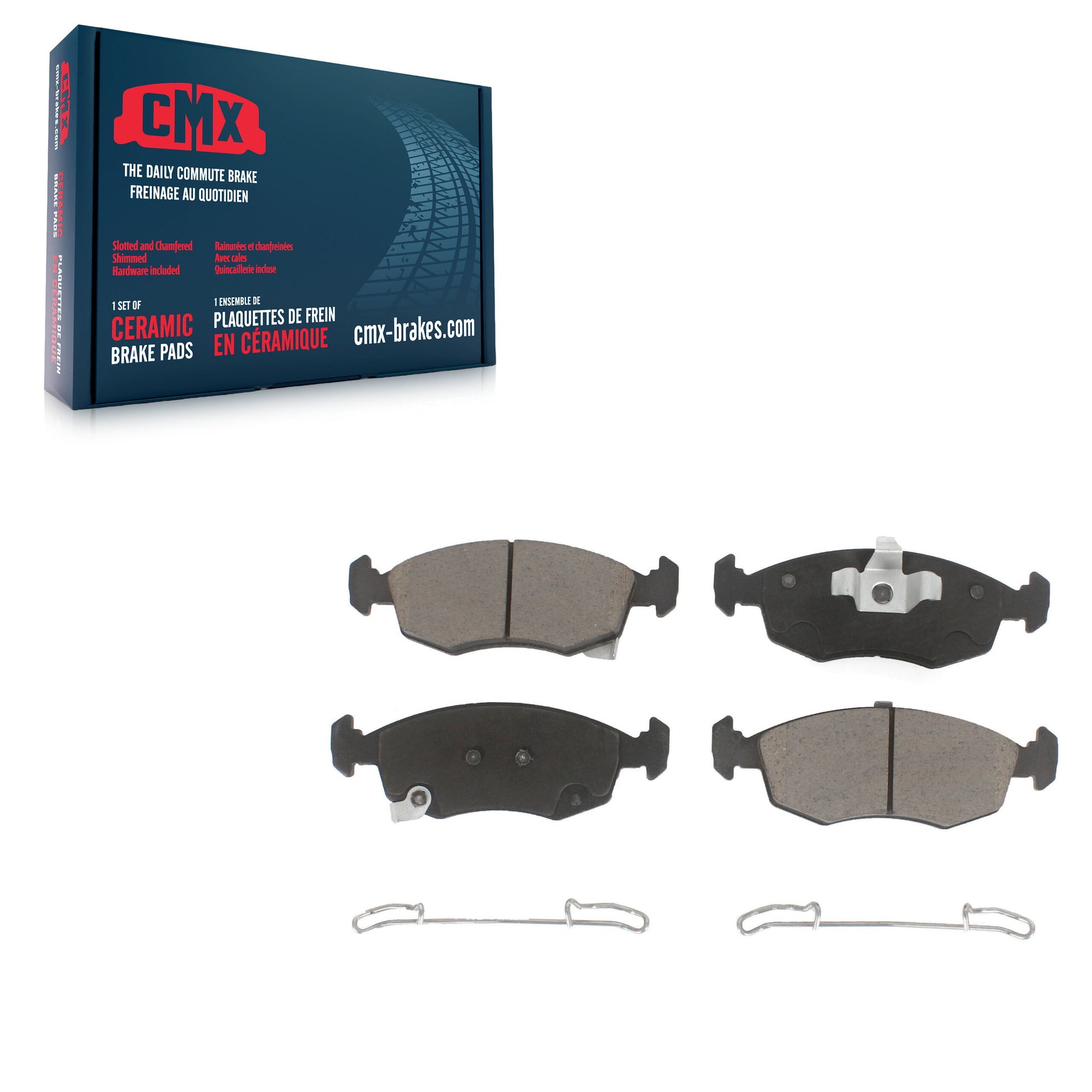 CMX CMX-D1568 Disc Brake Pad for 2012-2019 Fiat 500 - Front