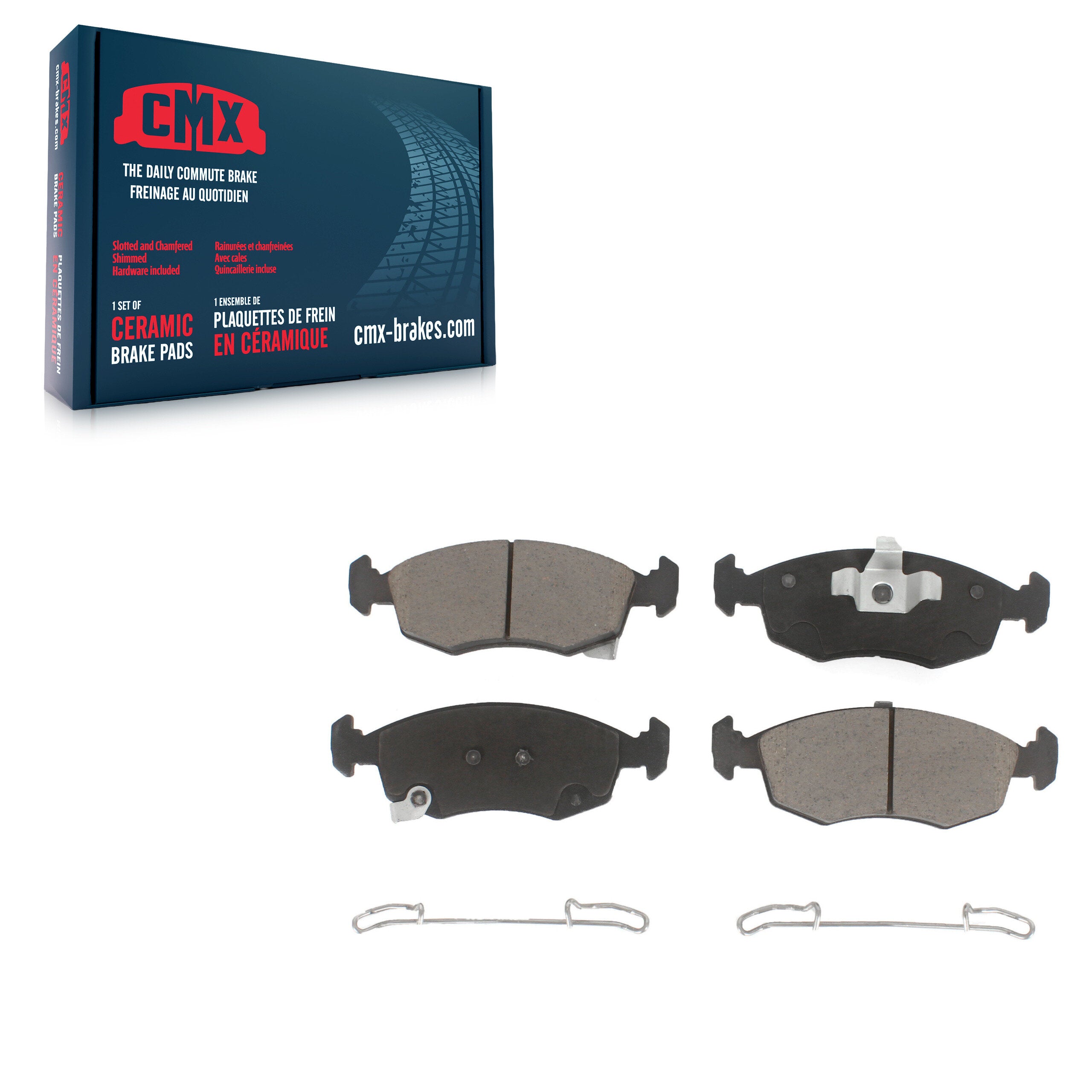 CMX CMX-D1568 Disc Brake Pad for 2012-2019 Fiat 500 - Front