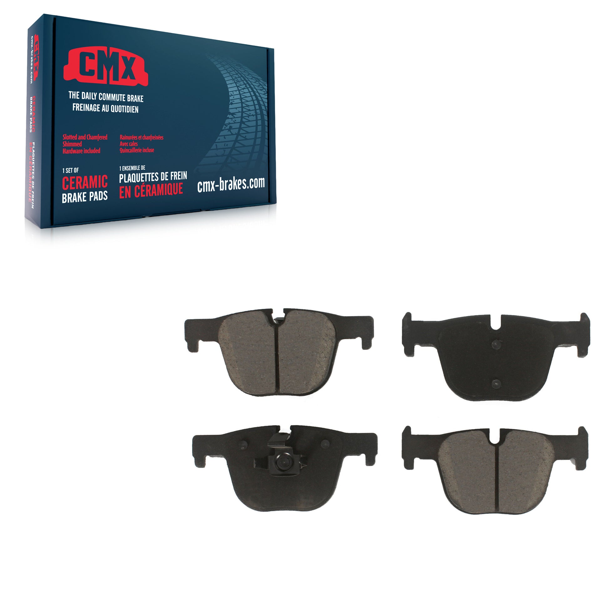 CMX CMX-D1610 Disc Brake Pad for 2012-2020 BMW 330i, BMW 330i GT xDrive, BMW 330i xDrive - Rear