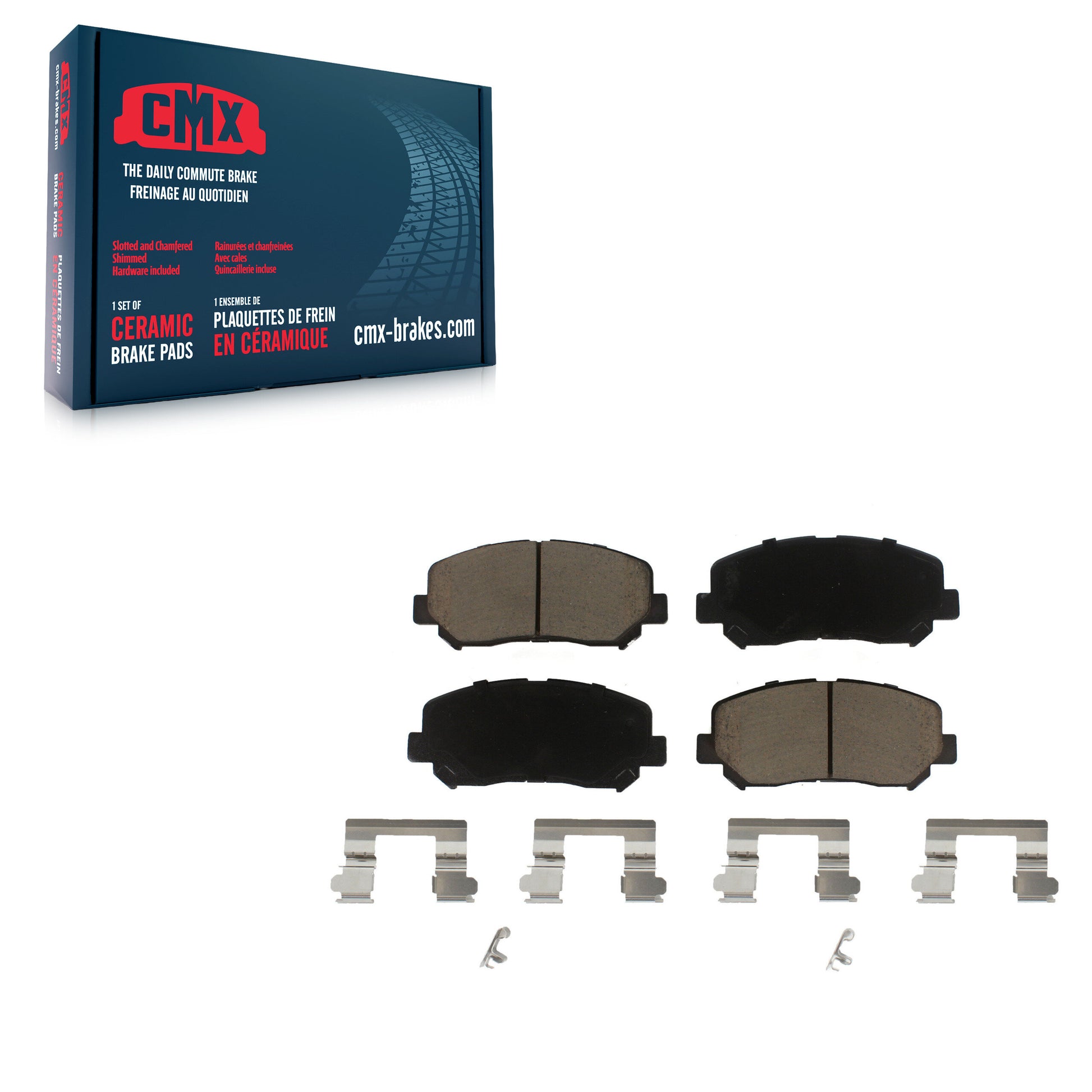 CMX CMX-D1623 Disc Brake Pad for 2013-2024 Mazda CX-5, Chrysler 200, Dodge Dart - Front