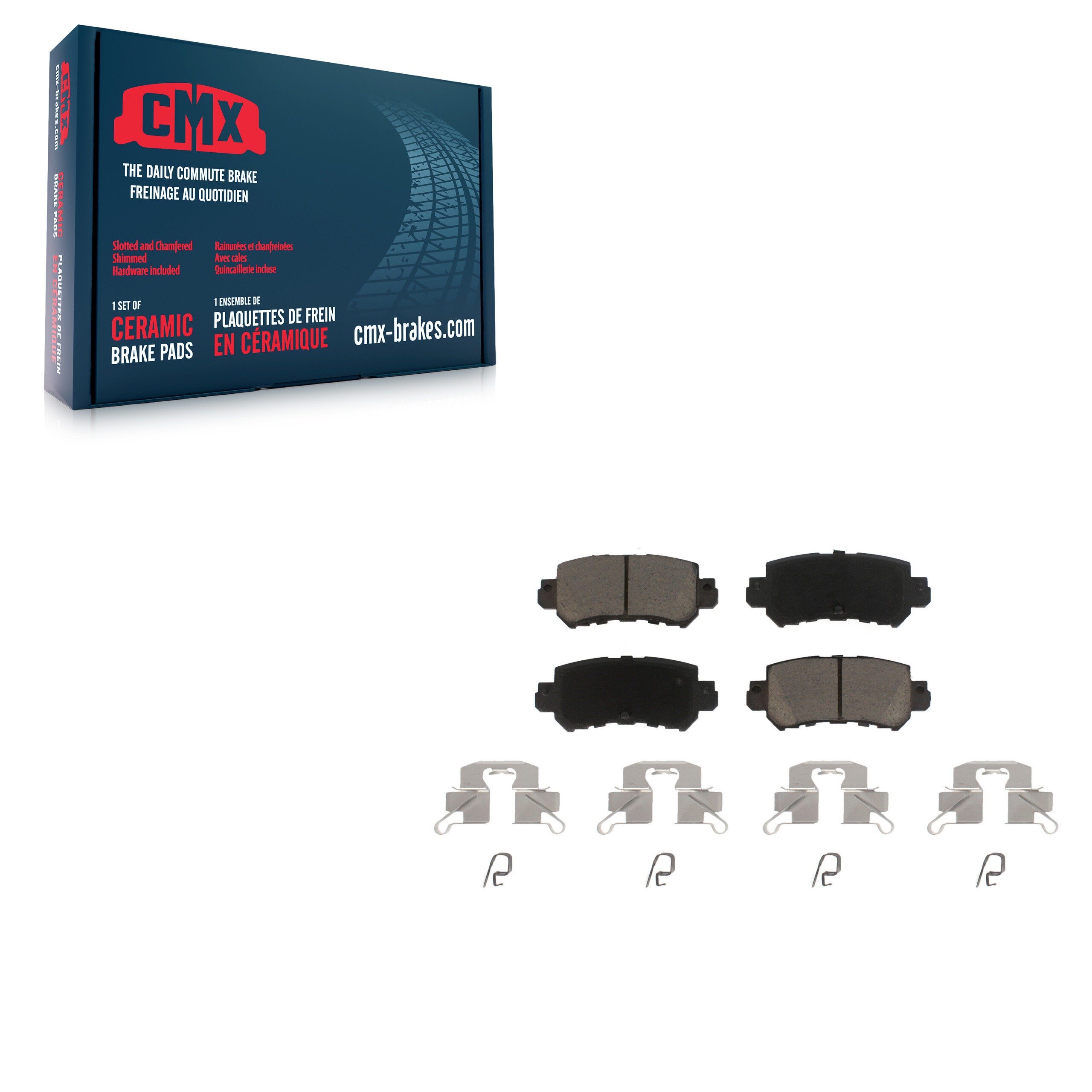 CMX CMX-D1624 Disc Brake Pad for 2013-2018 Mazda CX-3, Mazda CX-5 - Rear