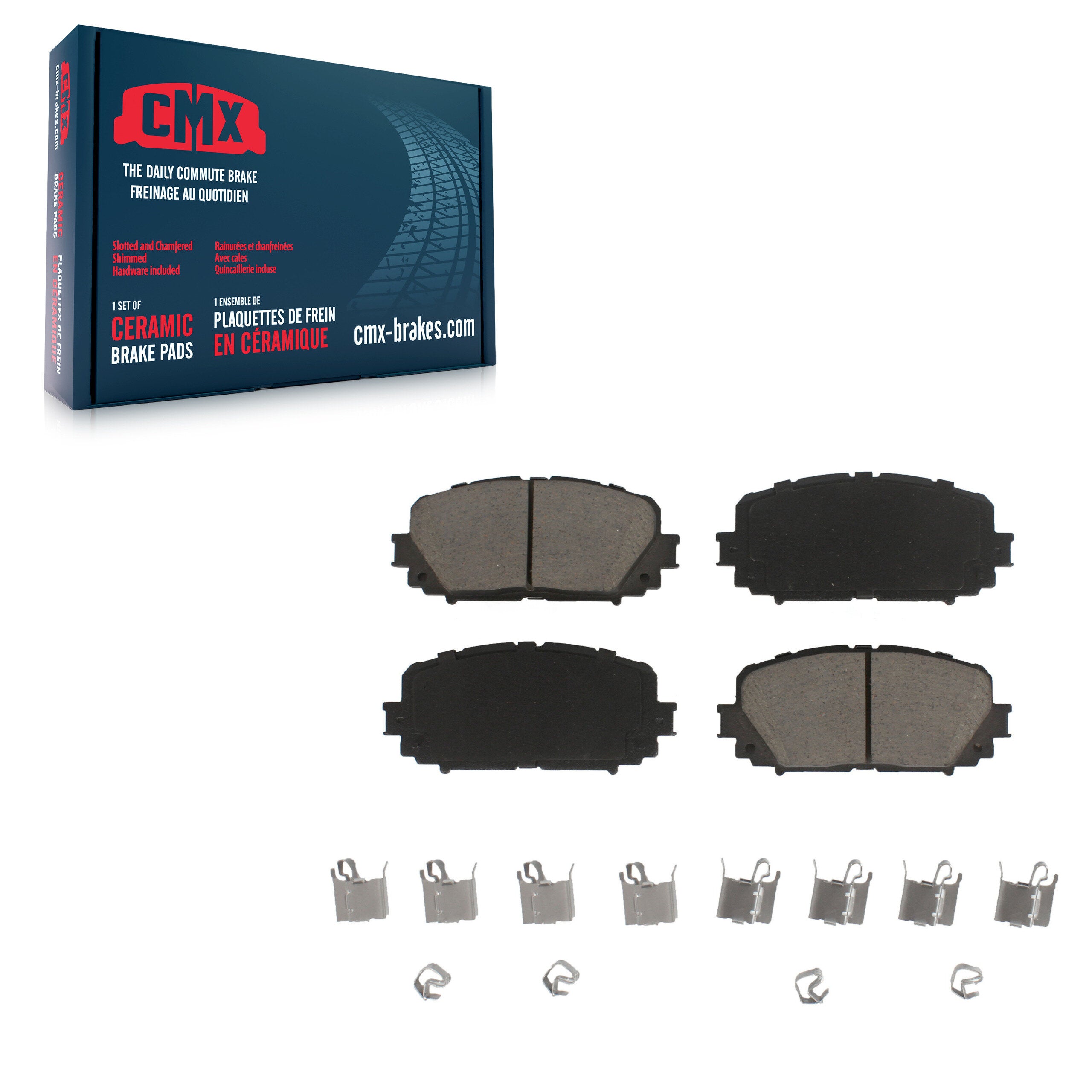 CMX CMX-D1628 Disc Brake Pad for 2012-2018 Toyota Yaris - Front