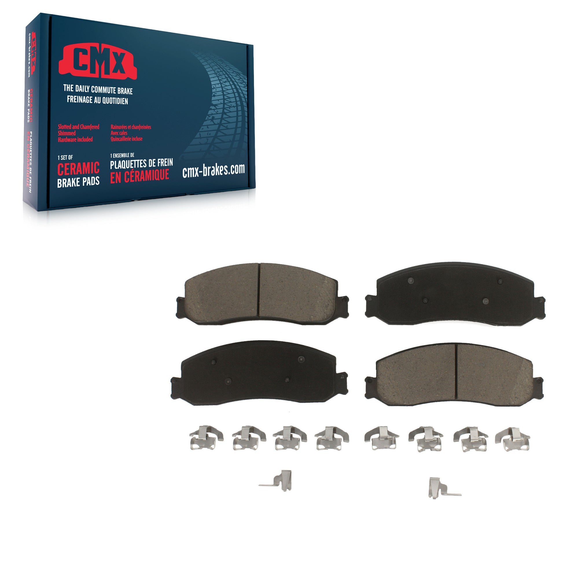 CMX CMX-D1631 Disc Brake Pad for 2008-2012 Ford F-250 Super Duty, Ford F-350 Super Duty - Front