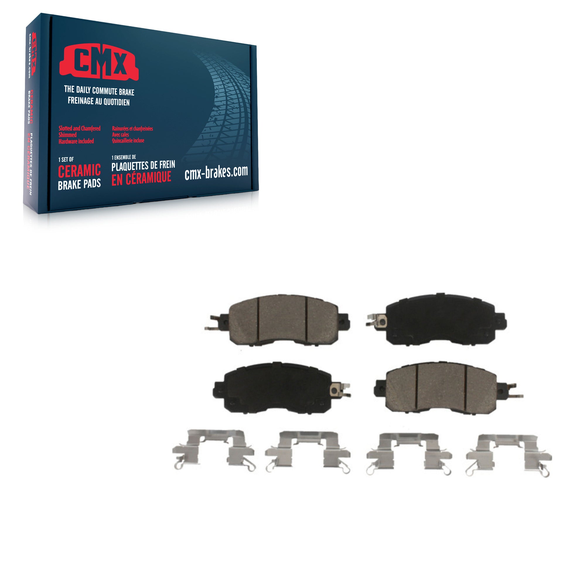 CMX CMX-D1650 Disc Brake Pad for 2013-2024 Nissan LEAF, Nissan Altima - Front