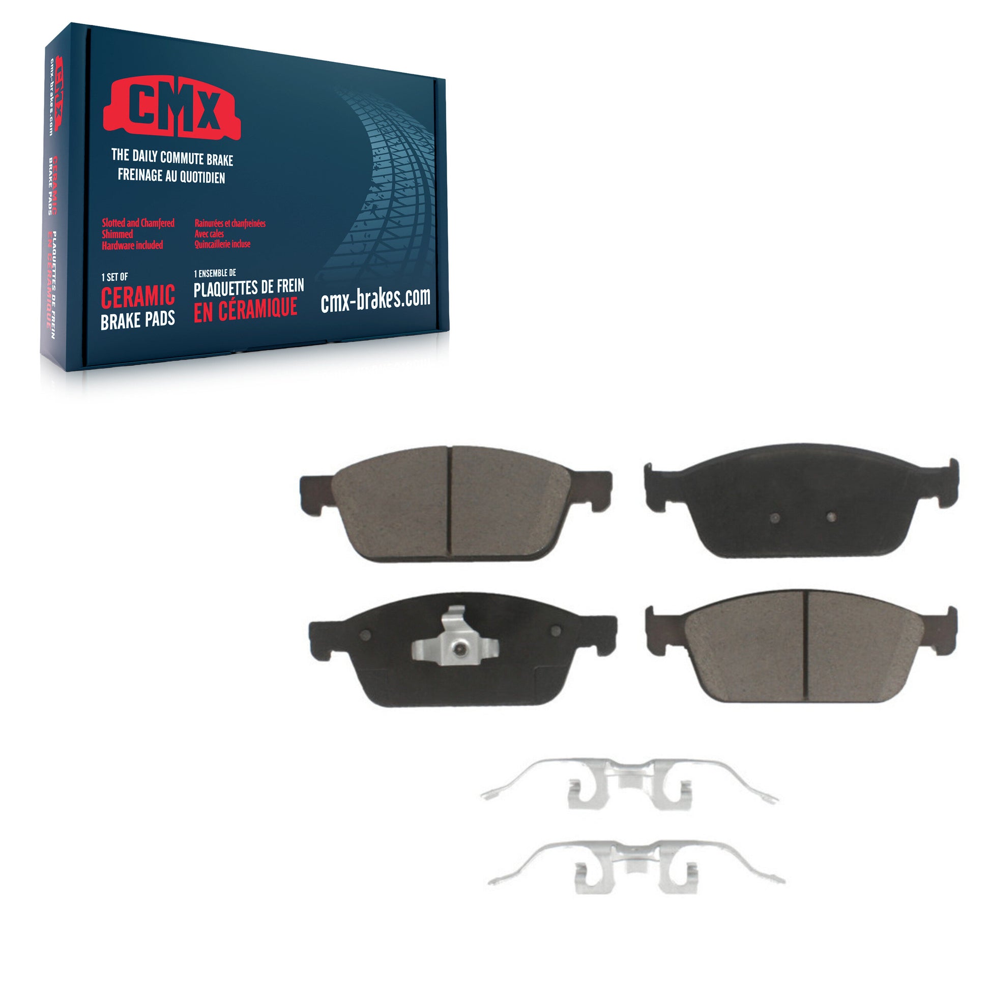 CMX CMX-D1668 Disc Brake Pad for 2013-2019 Lincoln MKC, Ford Focus - Front