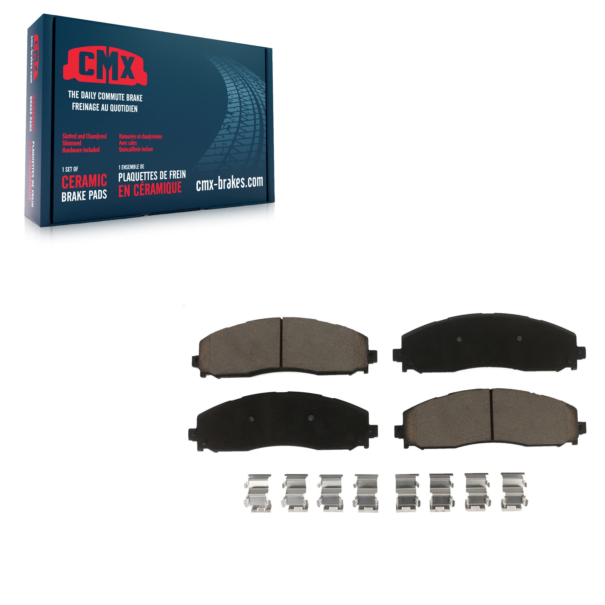 CMX CMX-D1691 Disc Brake Pad for 2013-2023 Ford F-250 Super Duty, Ford F-350 Super Duty, Ford F-450 Super Duty - Rear