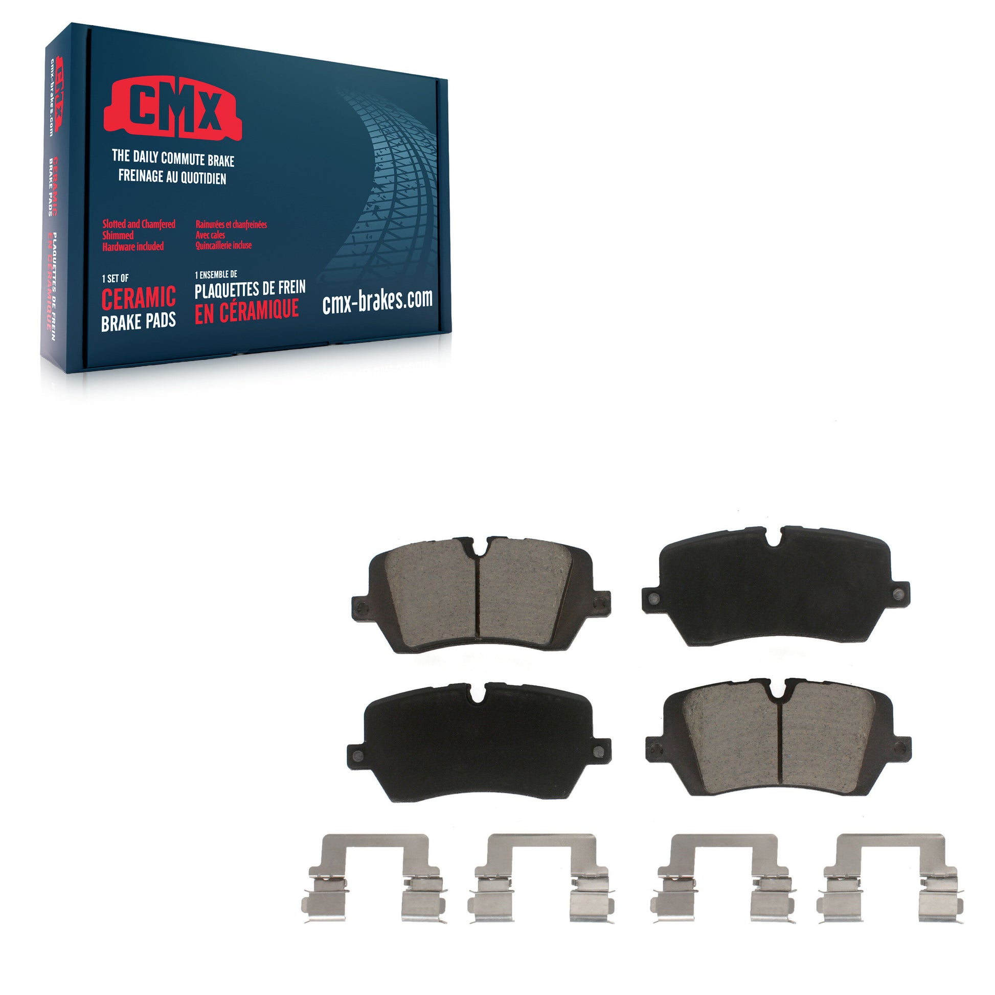 CMX CMX-D1692 Disc Brake Pad for 2013-2024 Land Rover Range Rover Sport, Land Rover Defender 90, Land Rover Range Rover - Rear Left, Rear