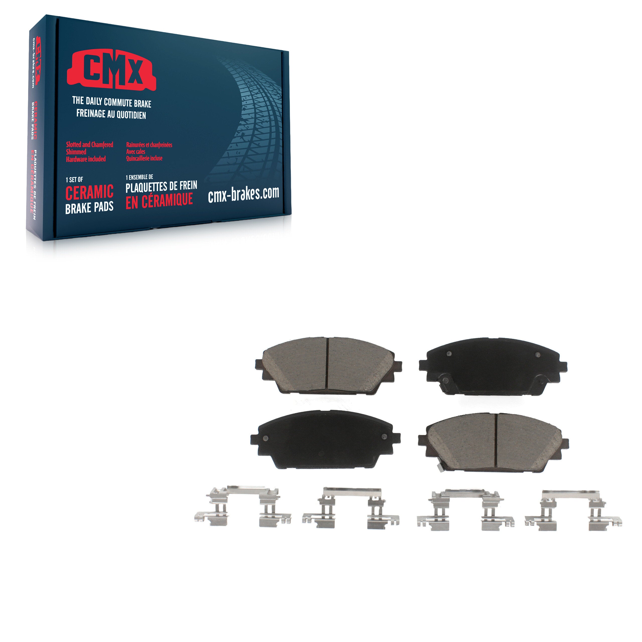 CMX CMX-D1728 Disc Brake Pad for 2014-2022 Mazda CX-3, Mazda 3, Mazda 3 Sport - Front