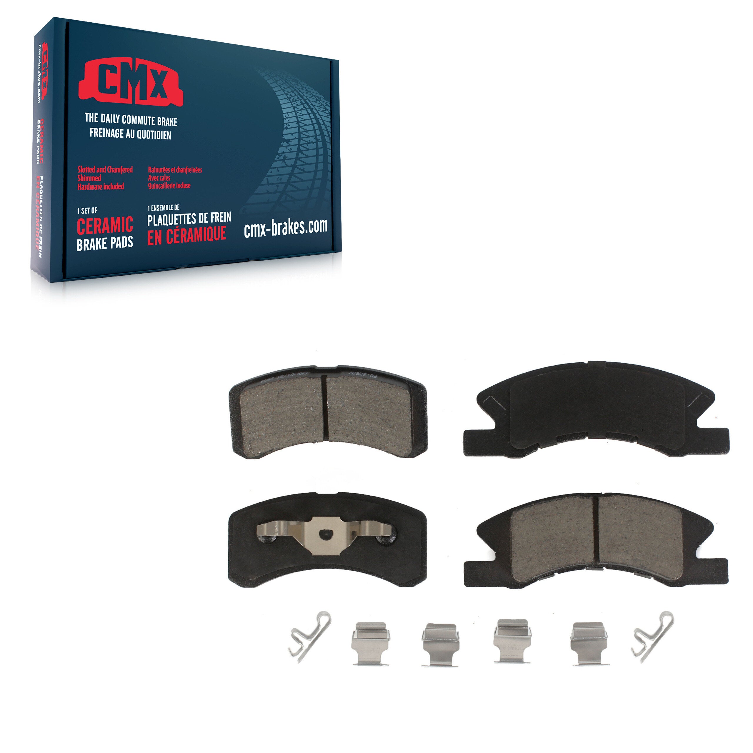 CMX CMX-D1731 Disc Brake Pad for 2014-2024 Mitsubishi Mirage, Mitsubishi Mirage G4 - Front
