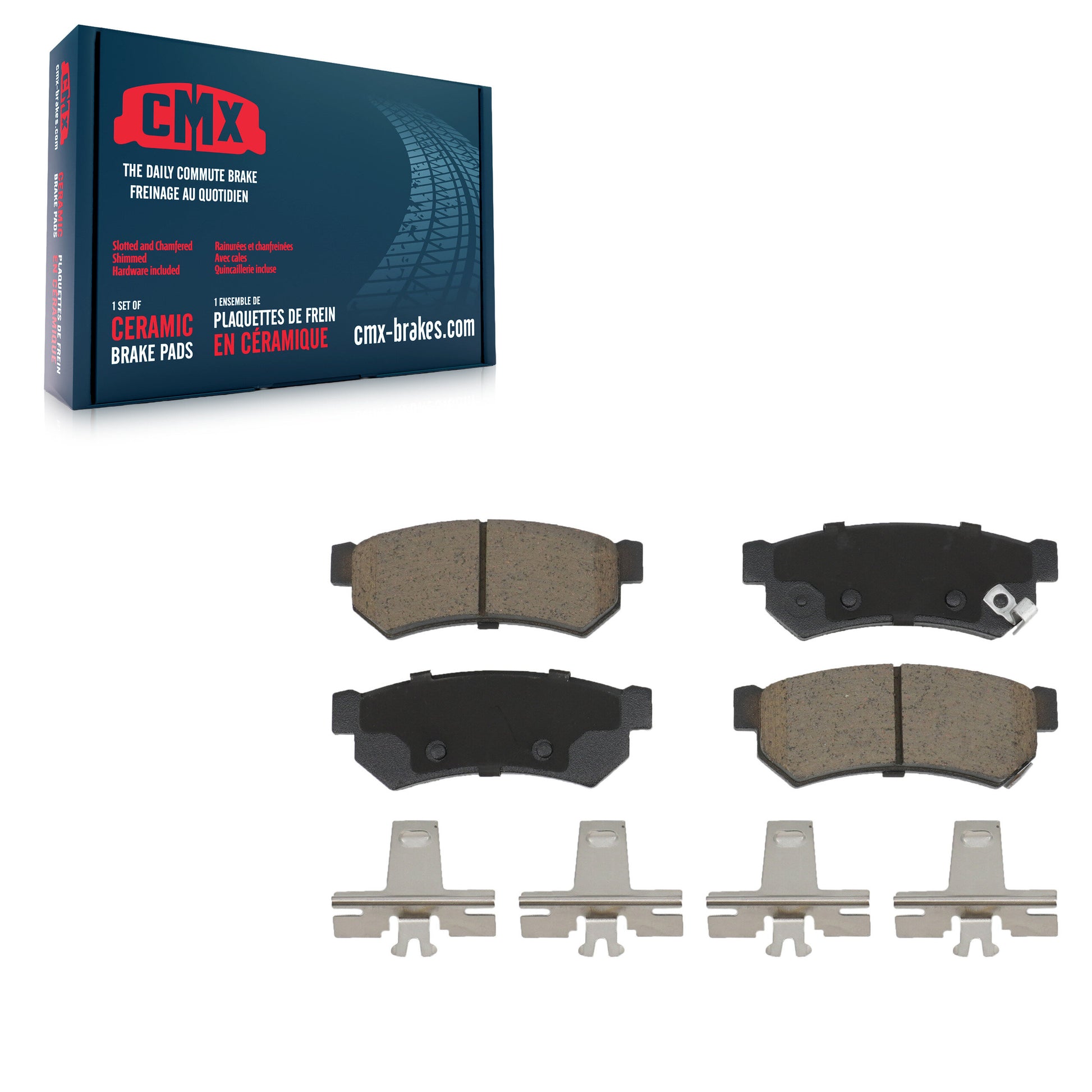 CMX CMX-D1739 Disc Brake Pad for 2014-2016 Chevrolet Spark, Chevrolet Spark EV - Rear