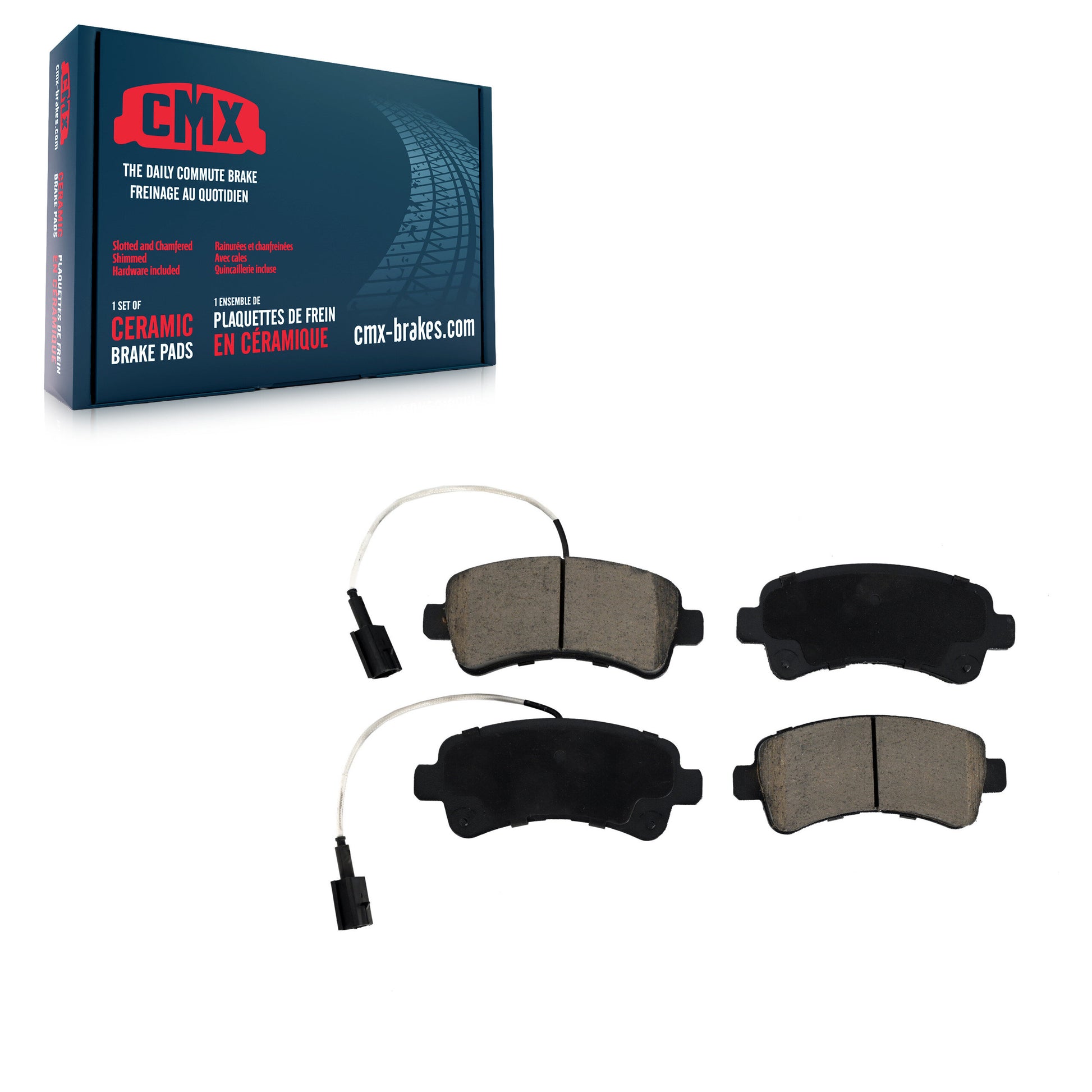 CMX CMX-D1746 Disc Brake Pad for 2014-2021 Ram ProMaster 1500, Ram ProMaster 2500, Ram ProMaster 3500 - Rear