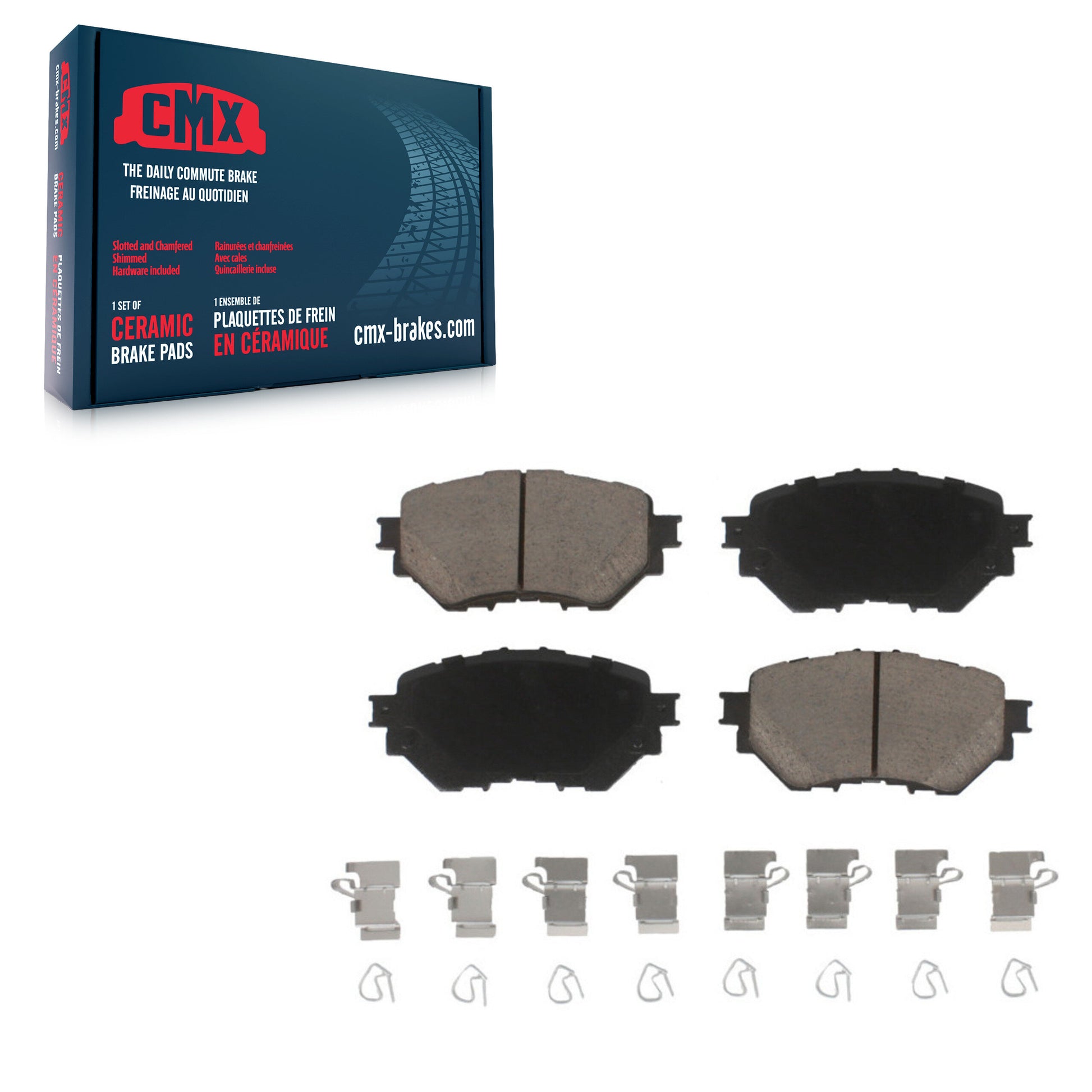 CMX CMX-D1759 Disc Brake Pad for 2014-2018 Mazda 3, Mazda 3 Sport - Front