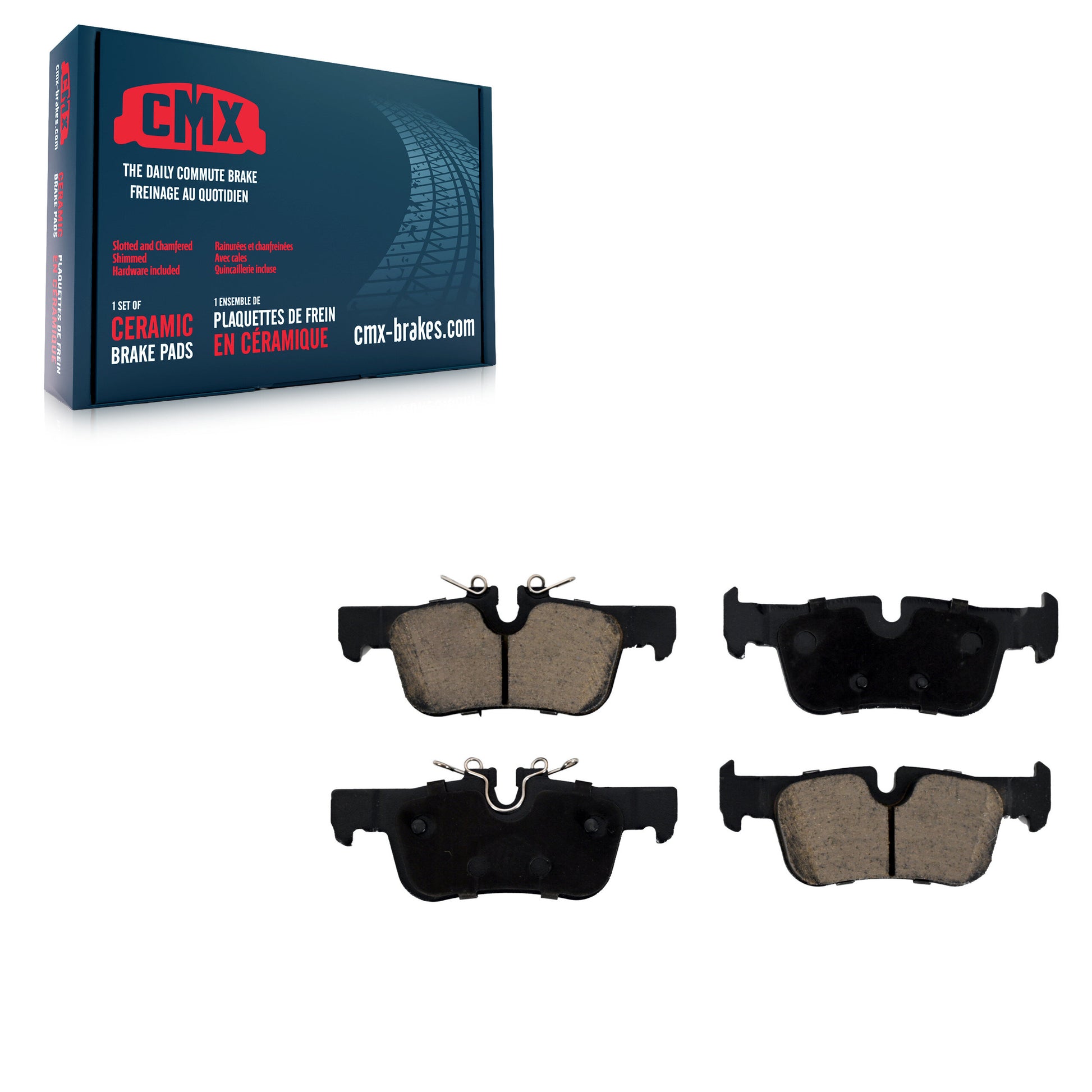 CMX CMX-D1762 Disc Brake Pad for 2014-2022 Mini Cooper Clubman, BMW 228i Gran Coupe, BMW 228i xDrive Gran Coupe - Rear