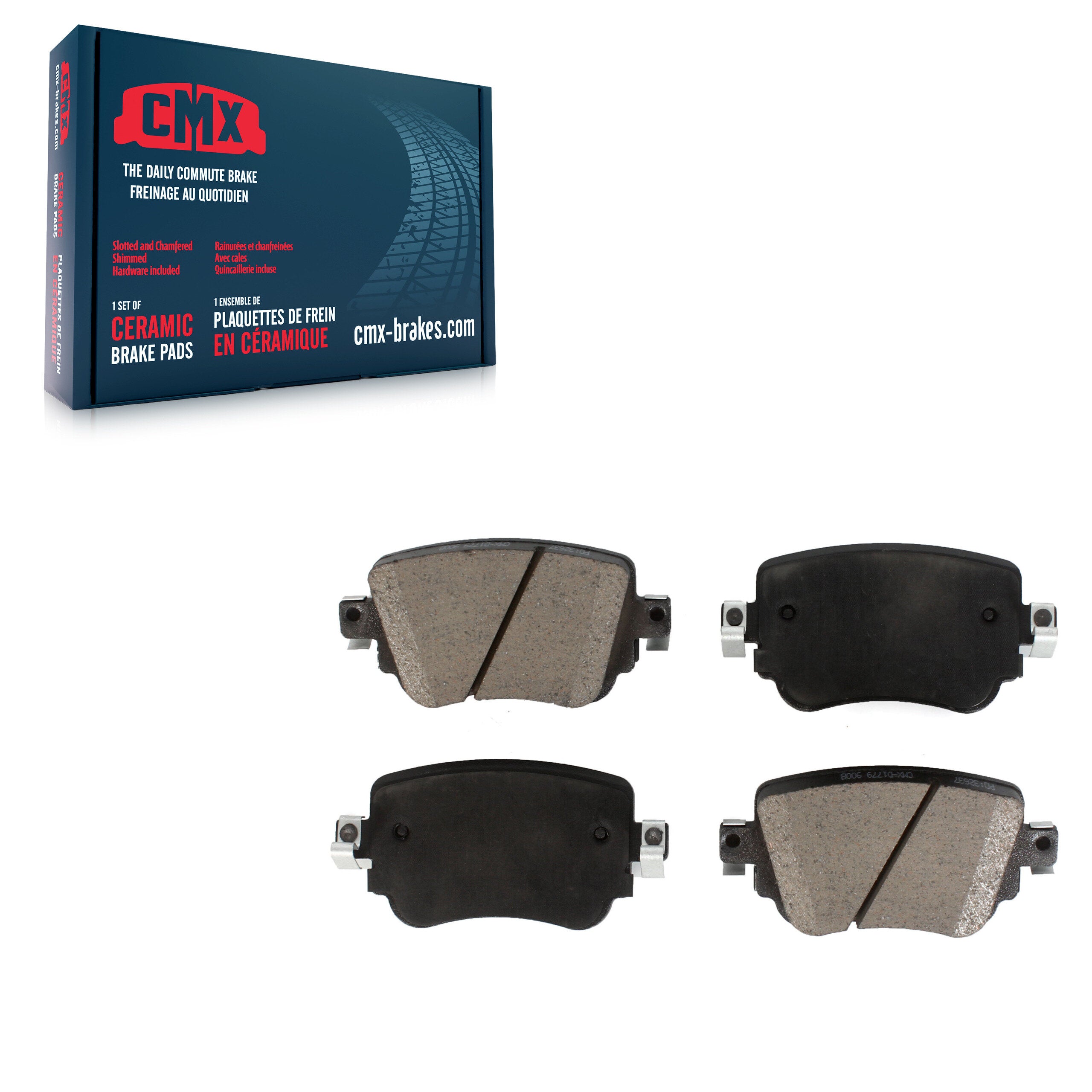 CMX CMX-D1779 Disc Brake Pad for 2015-2022 Volkswagen Golf, Volkswagen Golf Alltrack, Audi Q3 - Rear