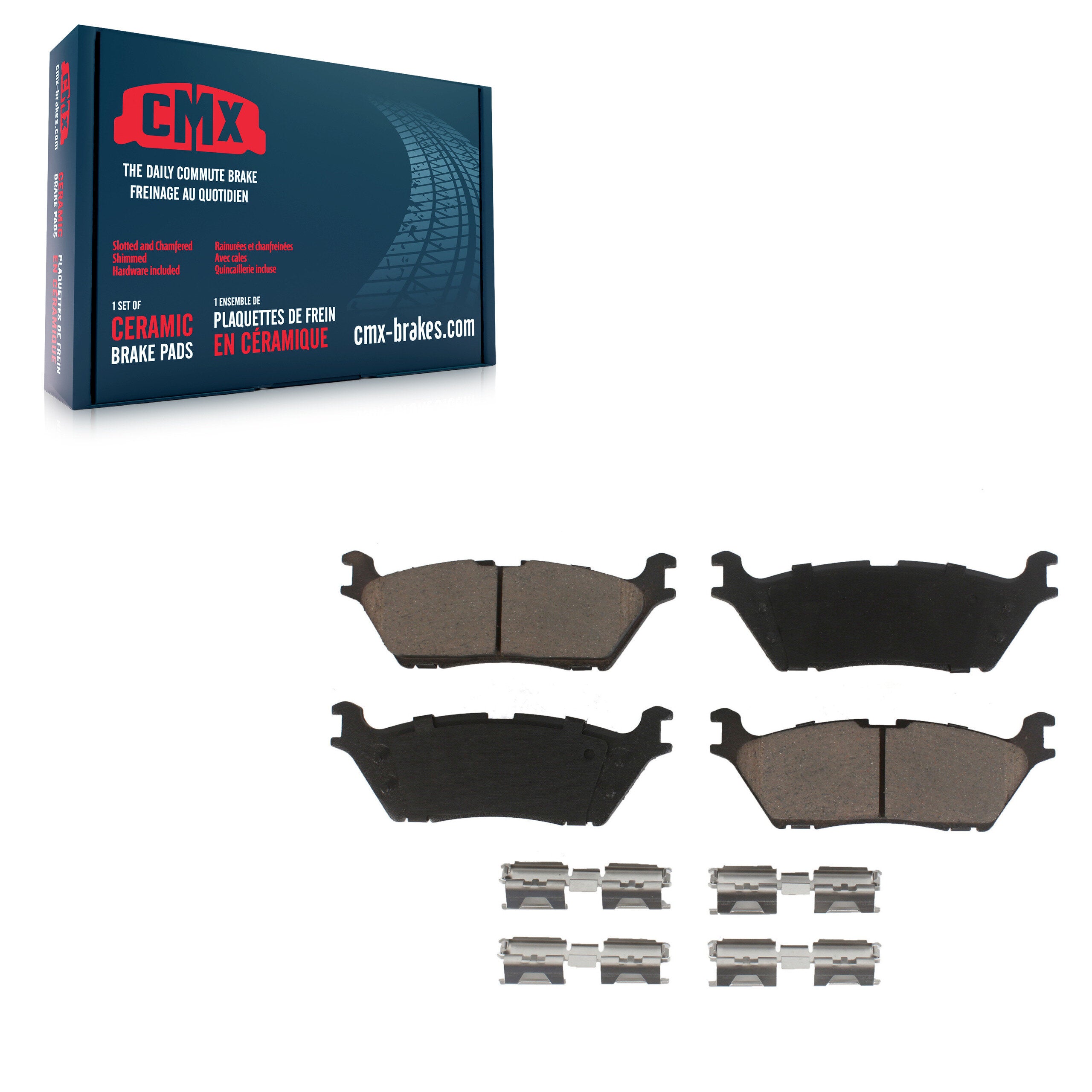 CMX CMX-D1790 Disc Brake Pad for 2015-2021 Ford Expedition, Lincoln Navigator, Ford F-150 - Rear