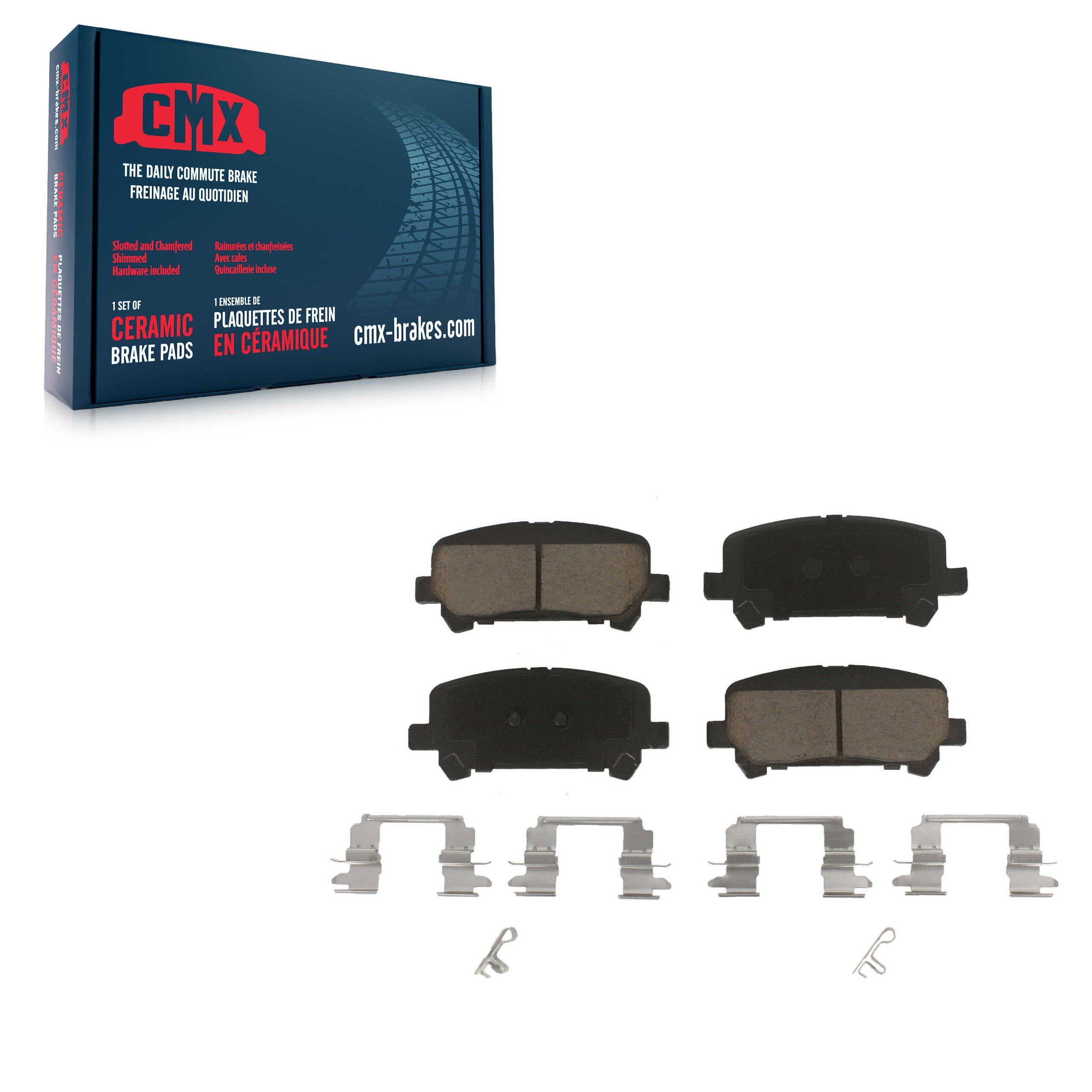 CMX CMX-D1806 Disc Brake Pad for 2015-2020 Chevrolet Colorado, GMC Canyon - Rear