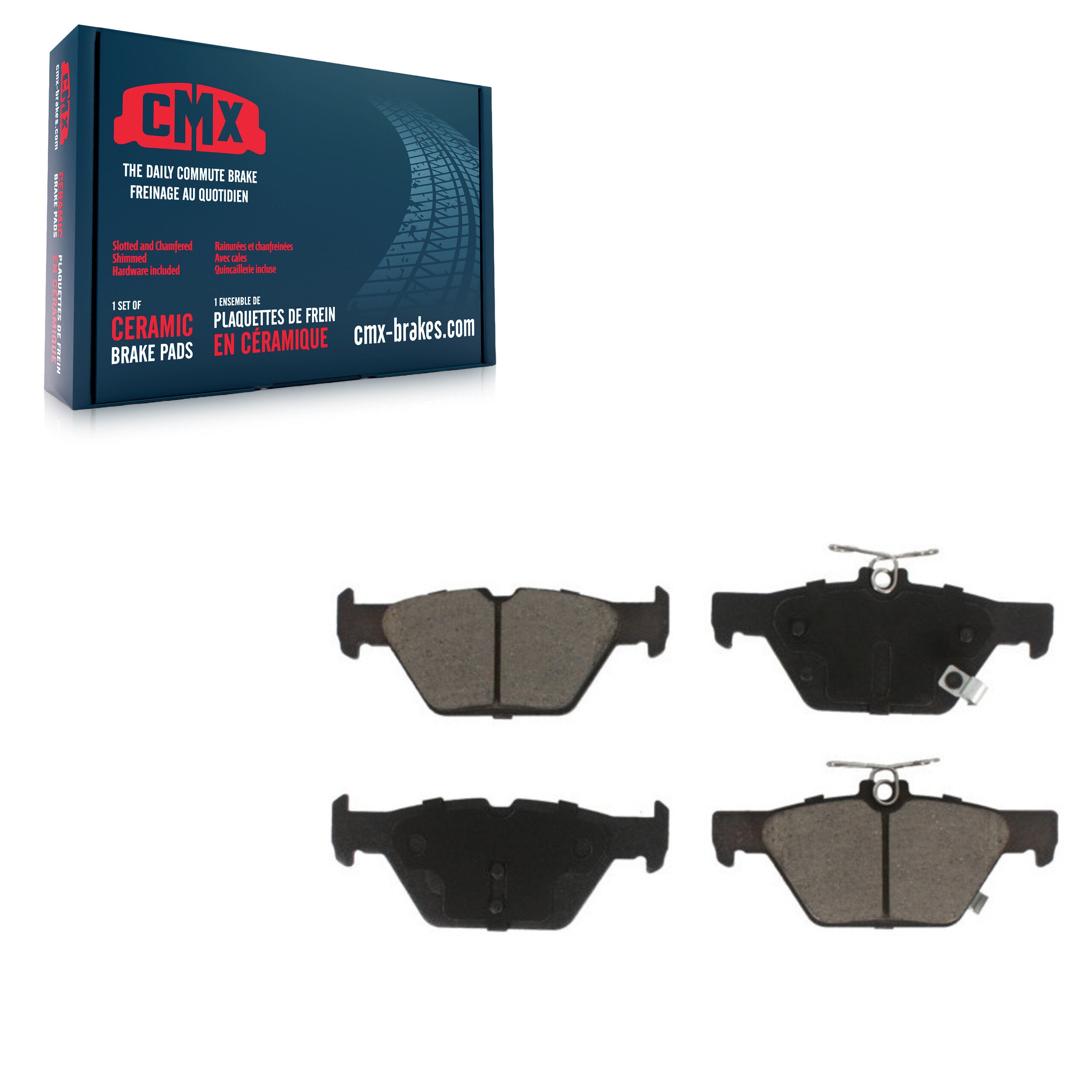 CMX CMX-D1808 Disc Brake Pad for 2015-2025 Subaru Crosstrek, Subaru Impreza, Subaru WRX - Rear