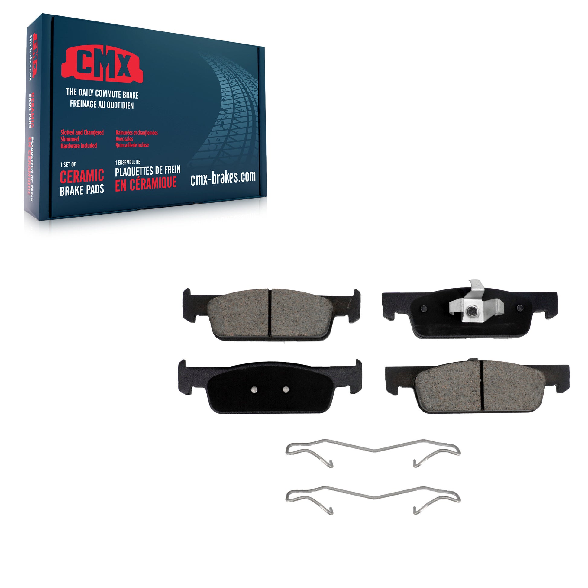 CMX CMX-D1830 Disc Brake Pad for 2016-2019 Smart EQ fortwo, Smart Fortwo - Front