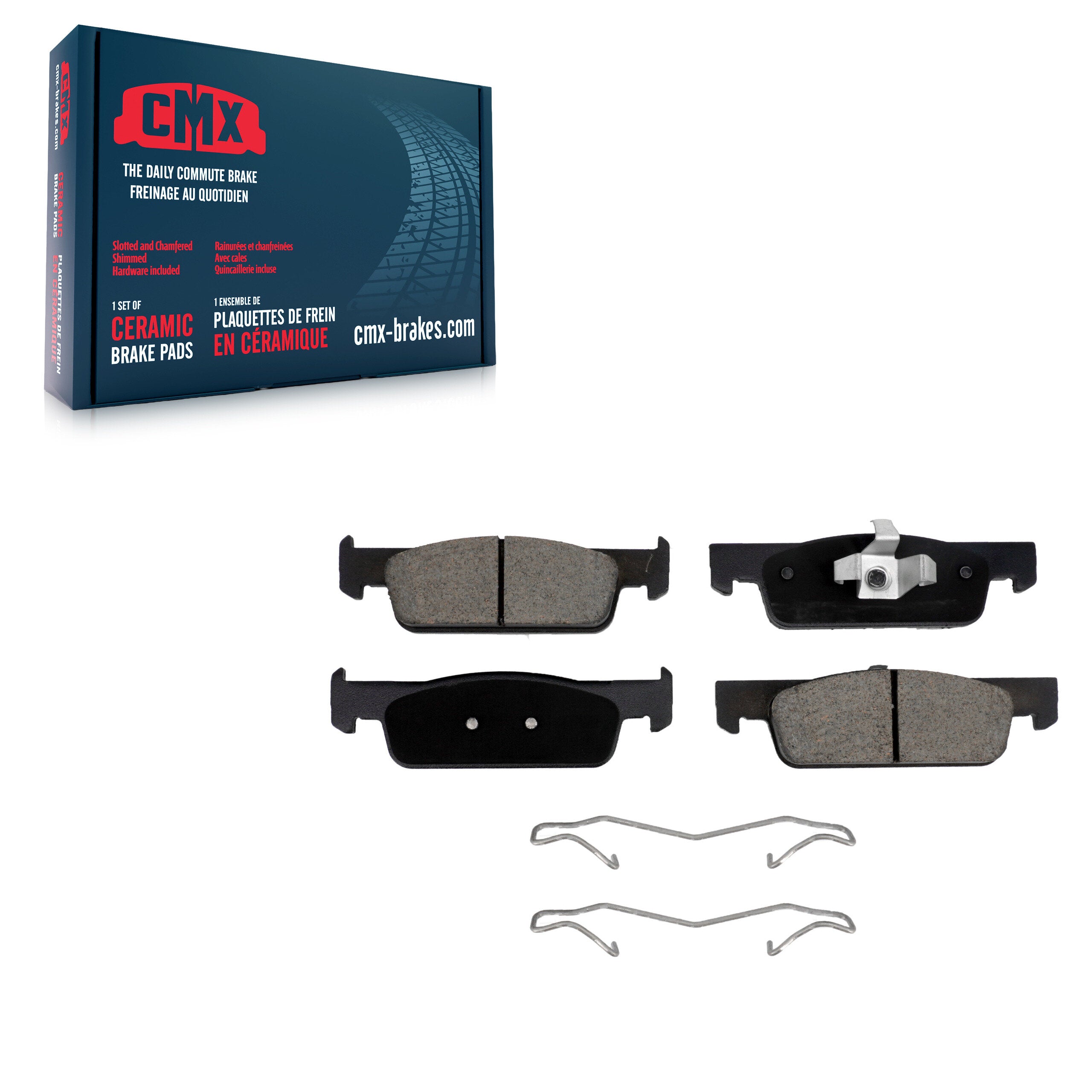 CMX CMX-D1830 Disc Brake Pad for 2016-2019 Smart EQ fortwo, Smart Fortwo - Front