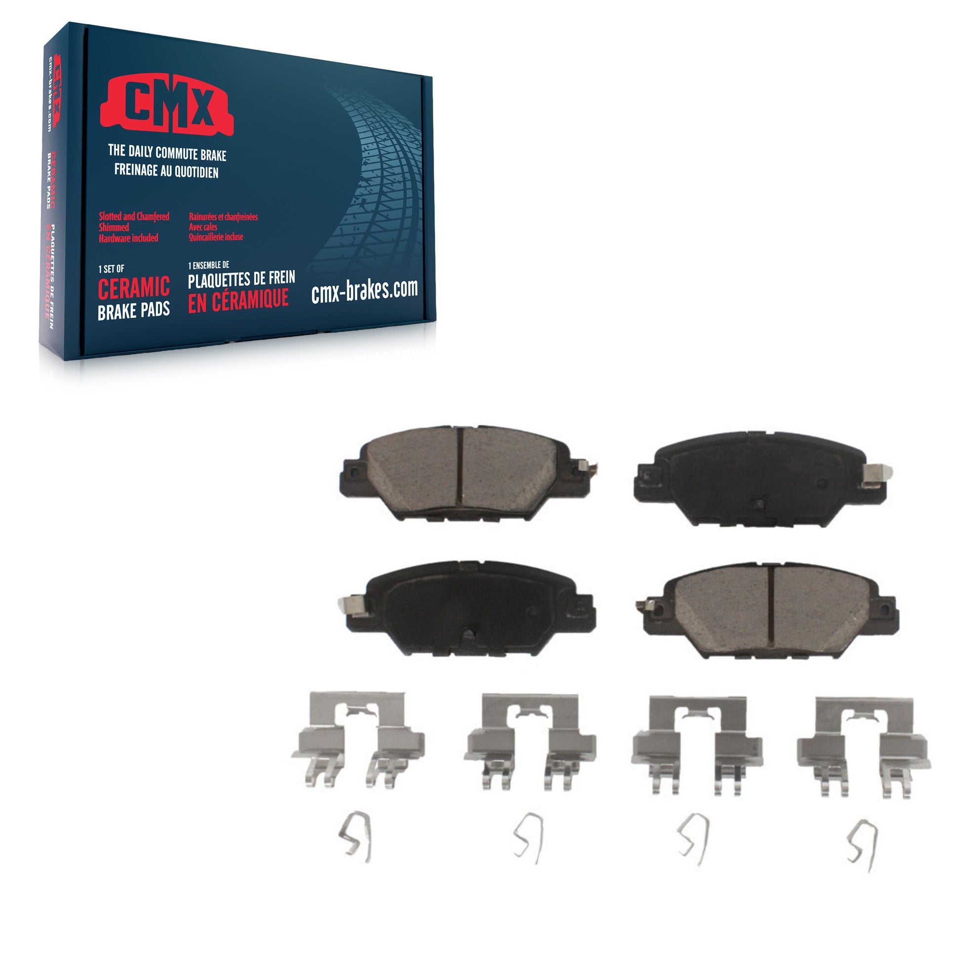 CMX CMX-D1846 Disc Brake Pad for 2016-2024 Mazda CX-5 - Rear