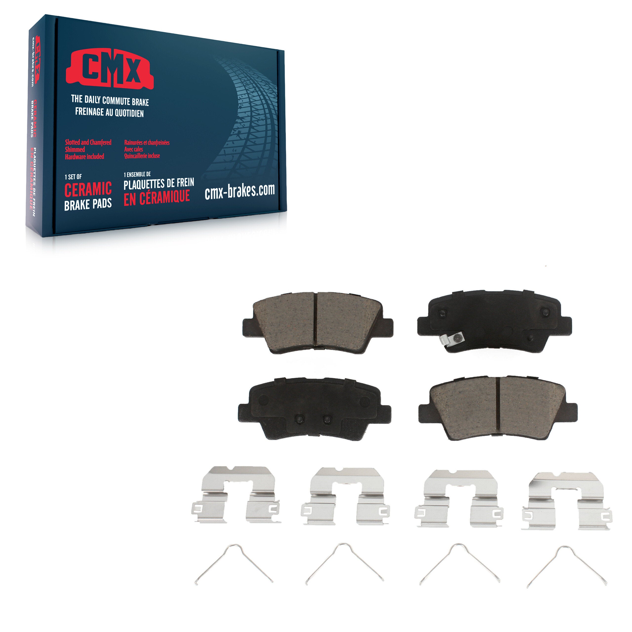 CMX CMX-D1848 Disc Brake Pad for 2016-2022 Hyundai Tucson, Kia Sportage - Rear