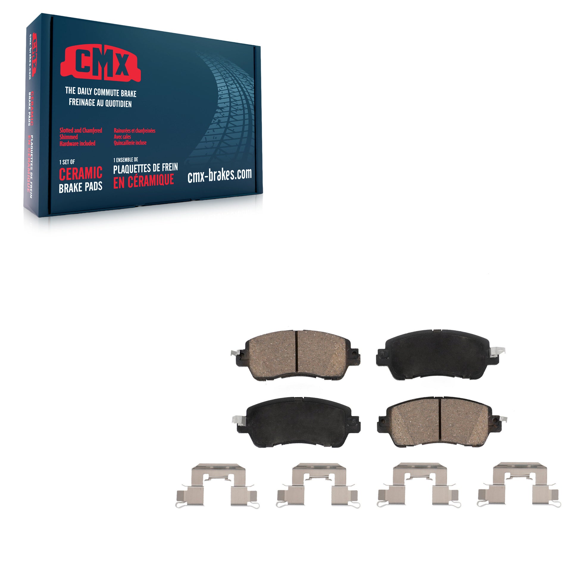 CMX CMX-D1852 Disc Brake Pad for 2016-2020 Toyota Yaris, Toyota Yaris iA, Scion iA - Front