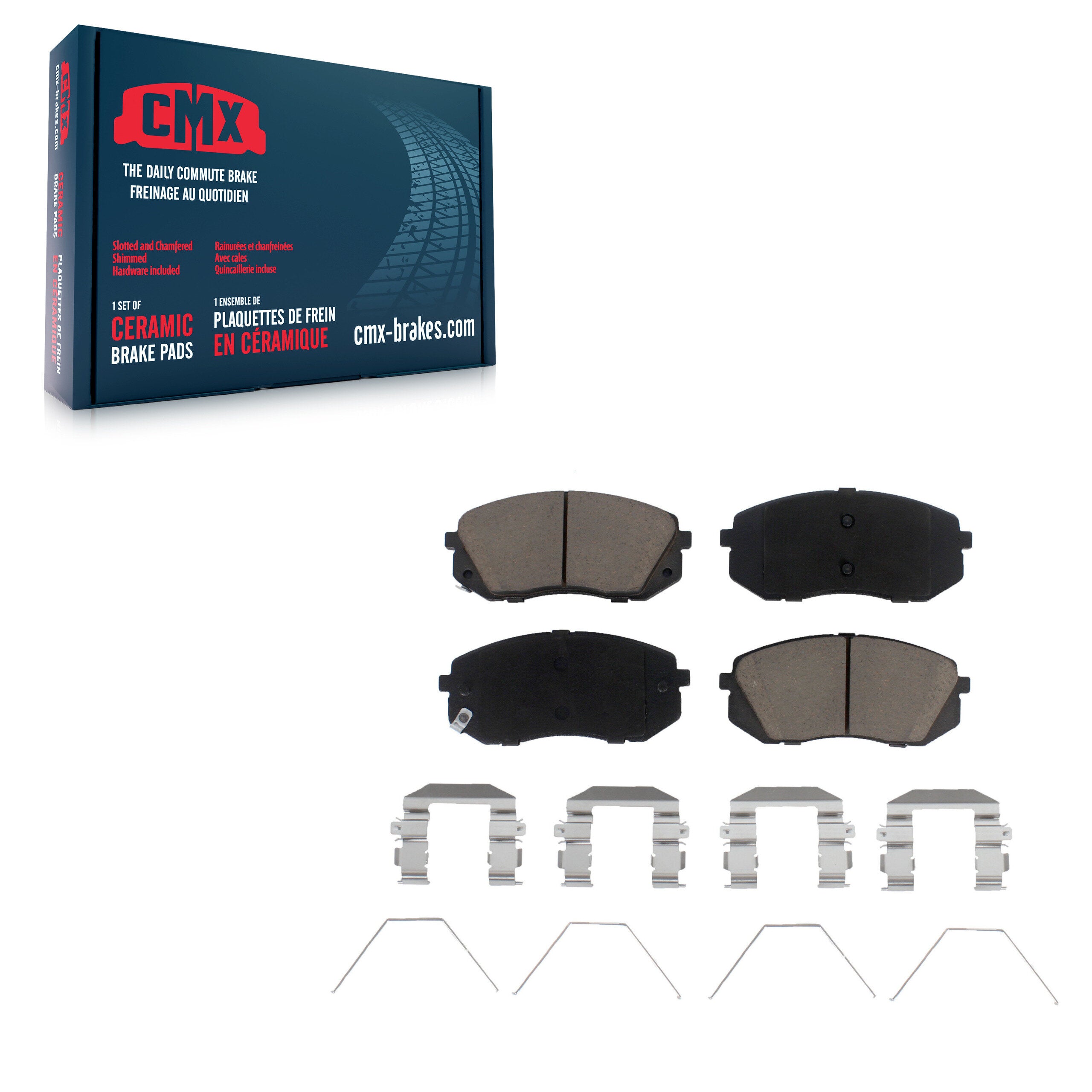 CMX CMX-D1855 Disc Brake Pad for 2016-2025 Kia Seltos, Kia Forte, Kia Forte5 - Front