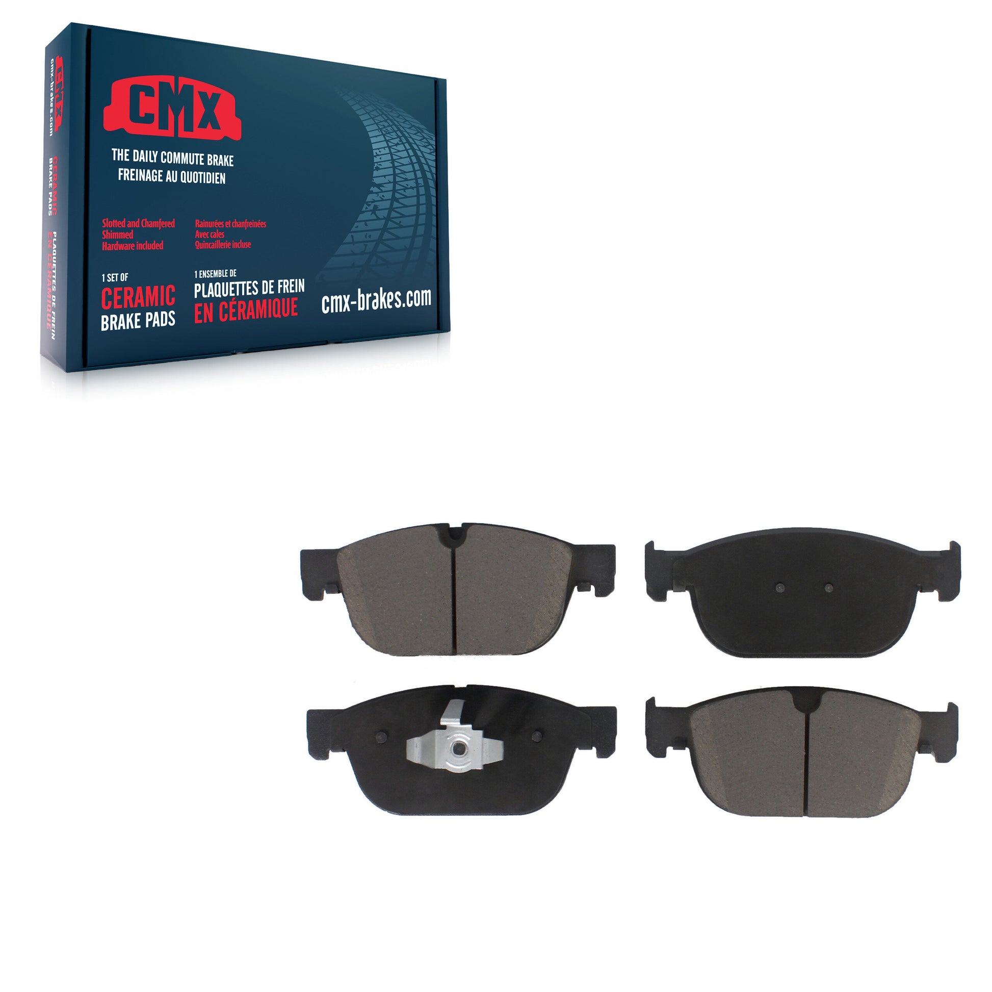 CMX CMX-D1865 Disc Brake Pad for 2016-2024 Volvo C40 Recharge, Polestar Polestar 2, Volvo S60 - Front