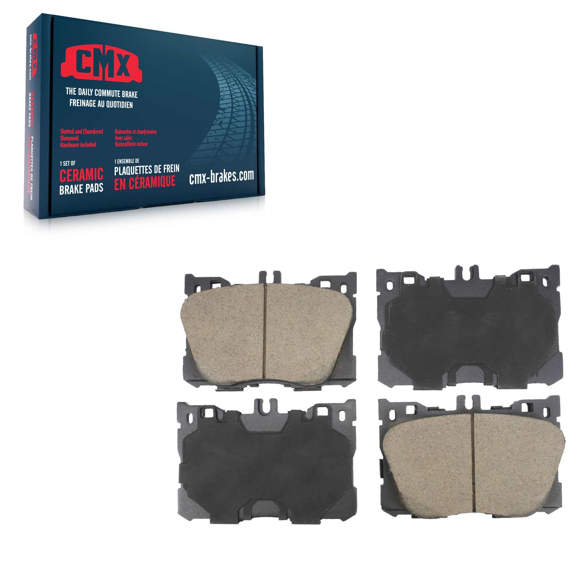 CMX CMX-D1871 Disc Brake Pad for 2016-2023 Mercedes-Benz C43 AMG, Mercedes-Benz CLS53 AMG, Mercedes-Benz E450 - Front