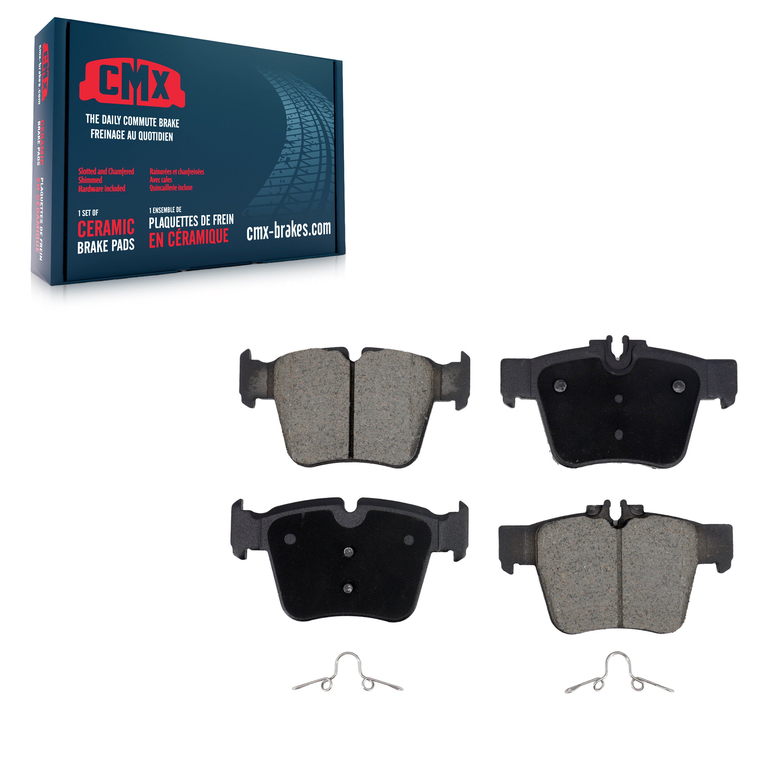 CMX CMX-D1872 Disc Brake Pad for 2016-2023 Mercedes-Benz C43 AMG, Mercedes-Benz GLC350e, Mercedes-Benz GLC43 AMG - Rear