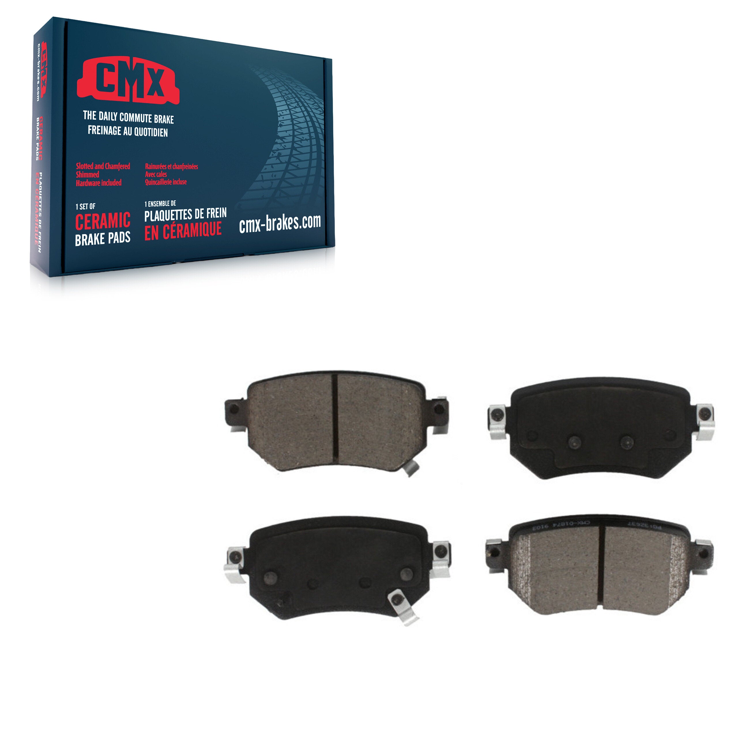 CMX CMX-D1874 Disc Brake Pad for 2016-2021 Mazda 6 - Rear