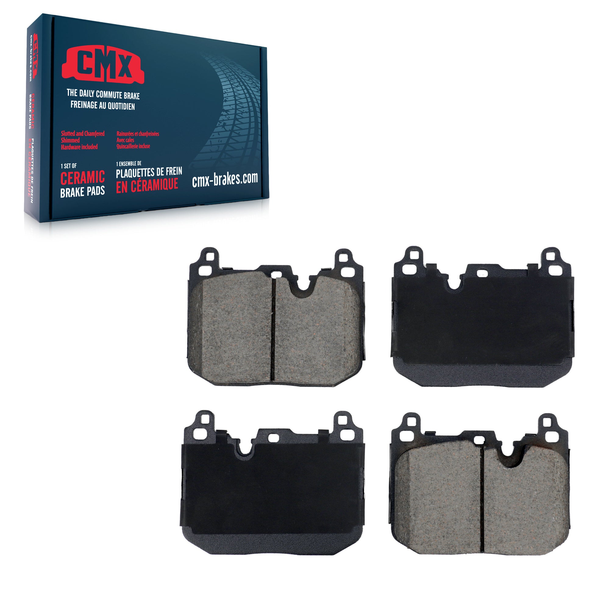 CMX CMX-D1875 Disc Brake Pad for 2015-2024 BMW 228i Gran Coupe, Mini Cooper Clubman, BMW 228i xDrive Gran Coupe - Front