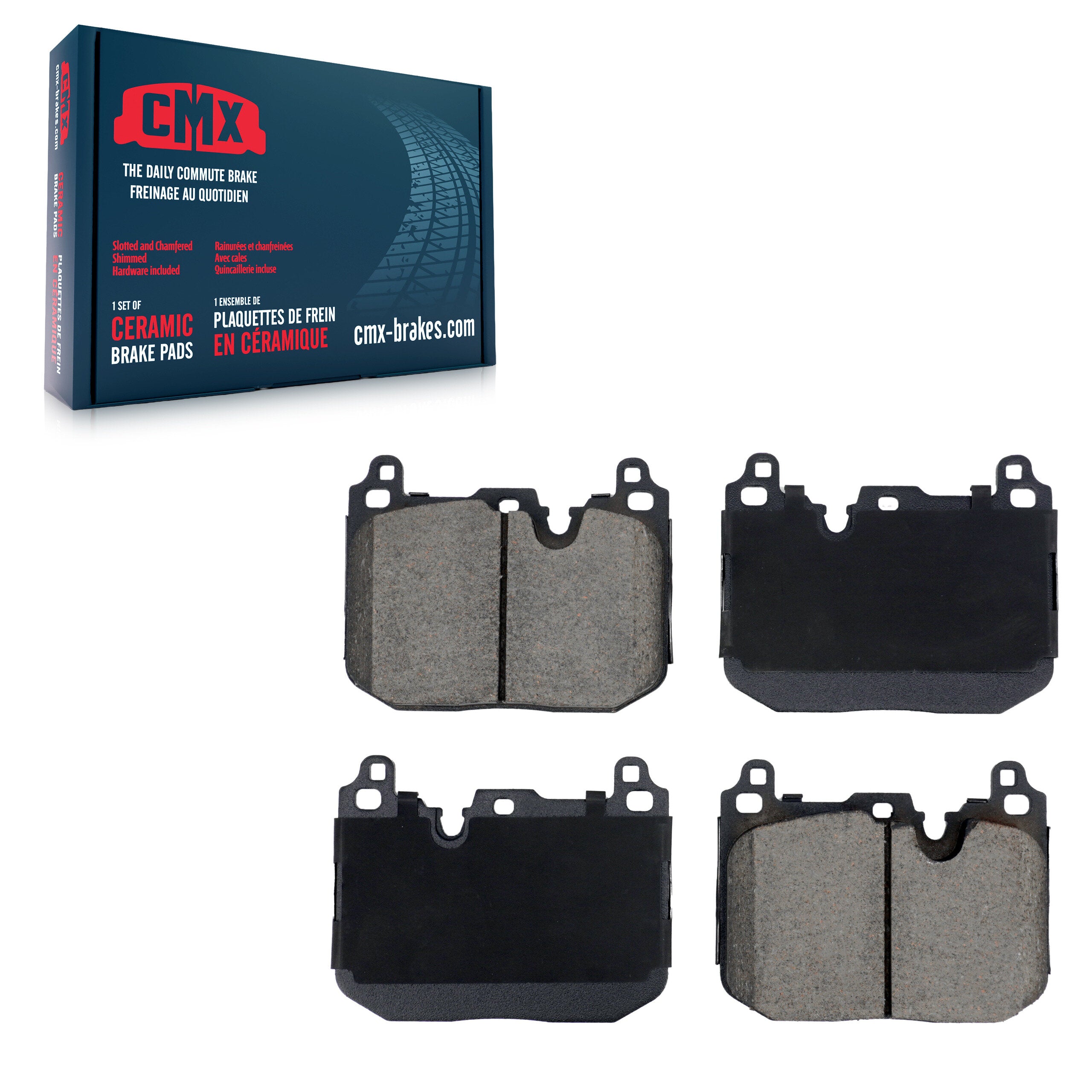 CMX CMX-D1875 Disc Brake Pad for 2015-2024 BMW 228i Gran Coupe, Mini Cooper Clubman, BMW 228i xDrive Gran Coupe - Front