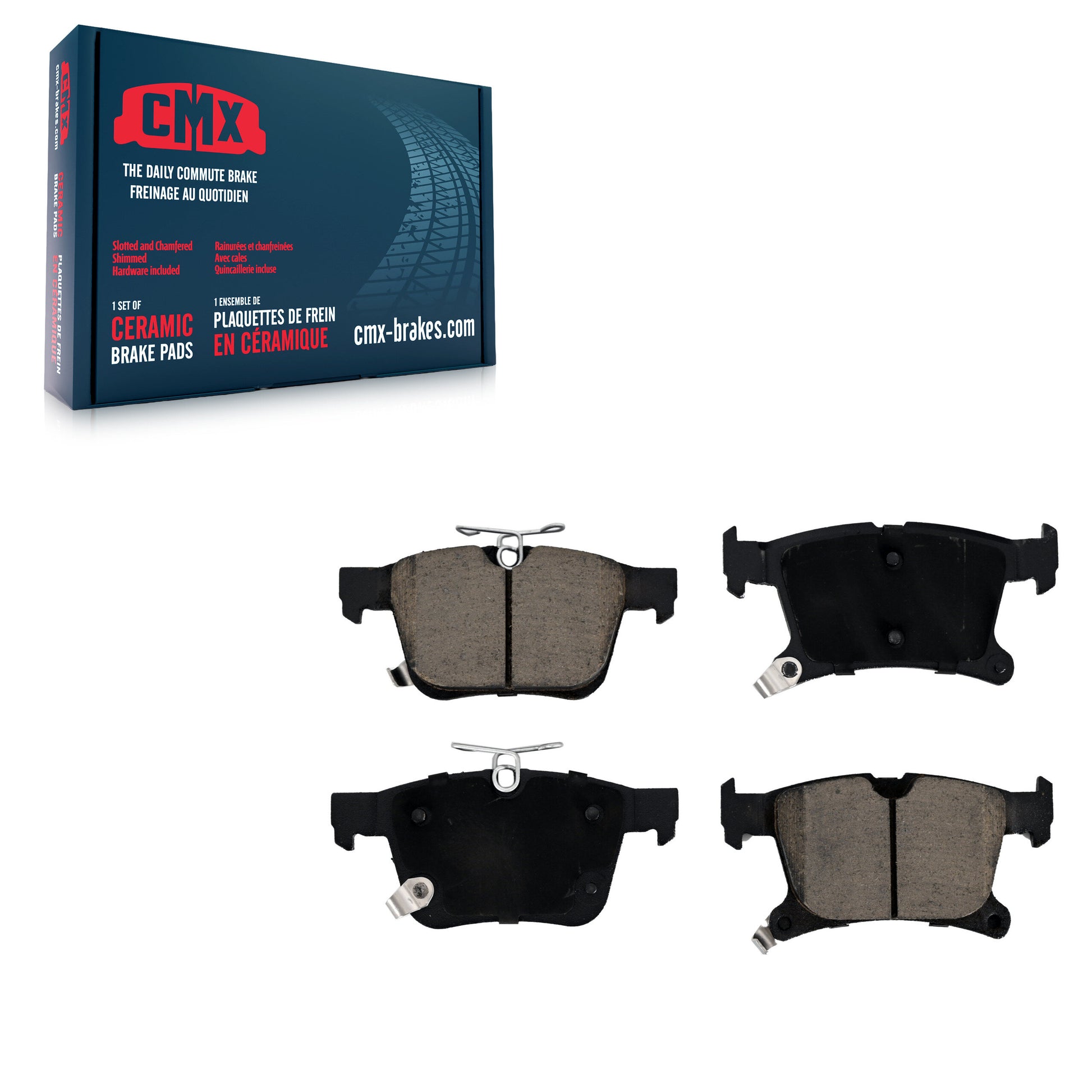 CMX CMX-D1901 Disc Brake Pad for 2017-2024 Chrysler Grand Caravan, Chrysler Voyager, Chrysler Pacifica - Rear