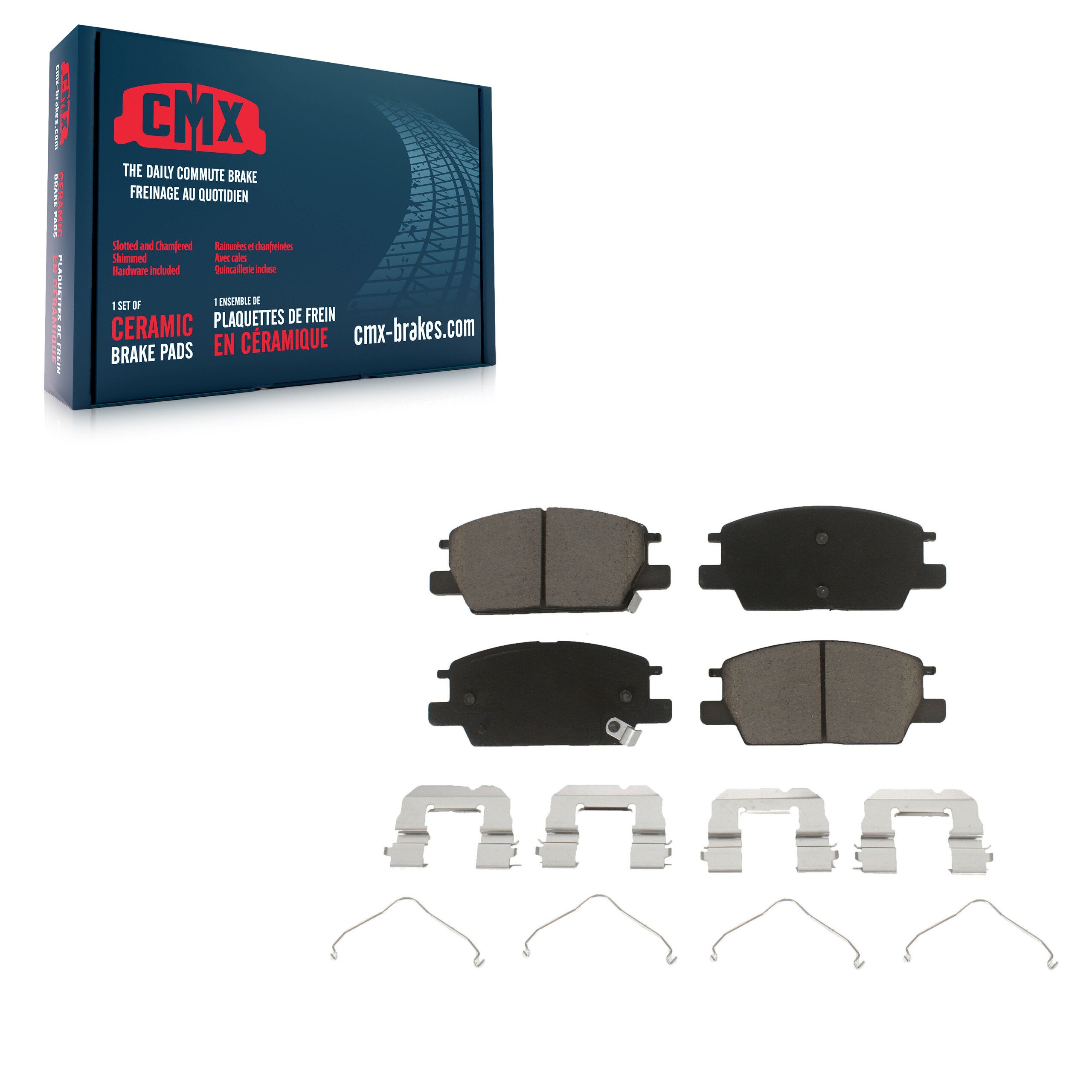 CMX CMX-D1913 Disc Brake Pad for 2016-2020 Chevrolet Equinox, Buick Regal Sportback, Buick Regal TourX - Front