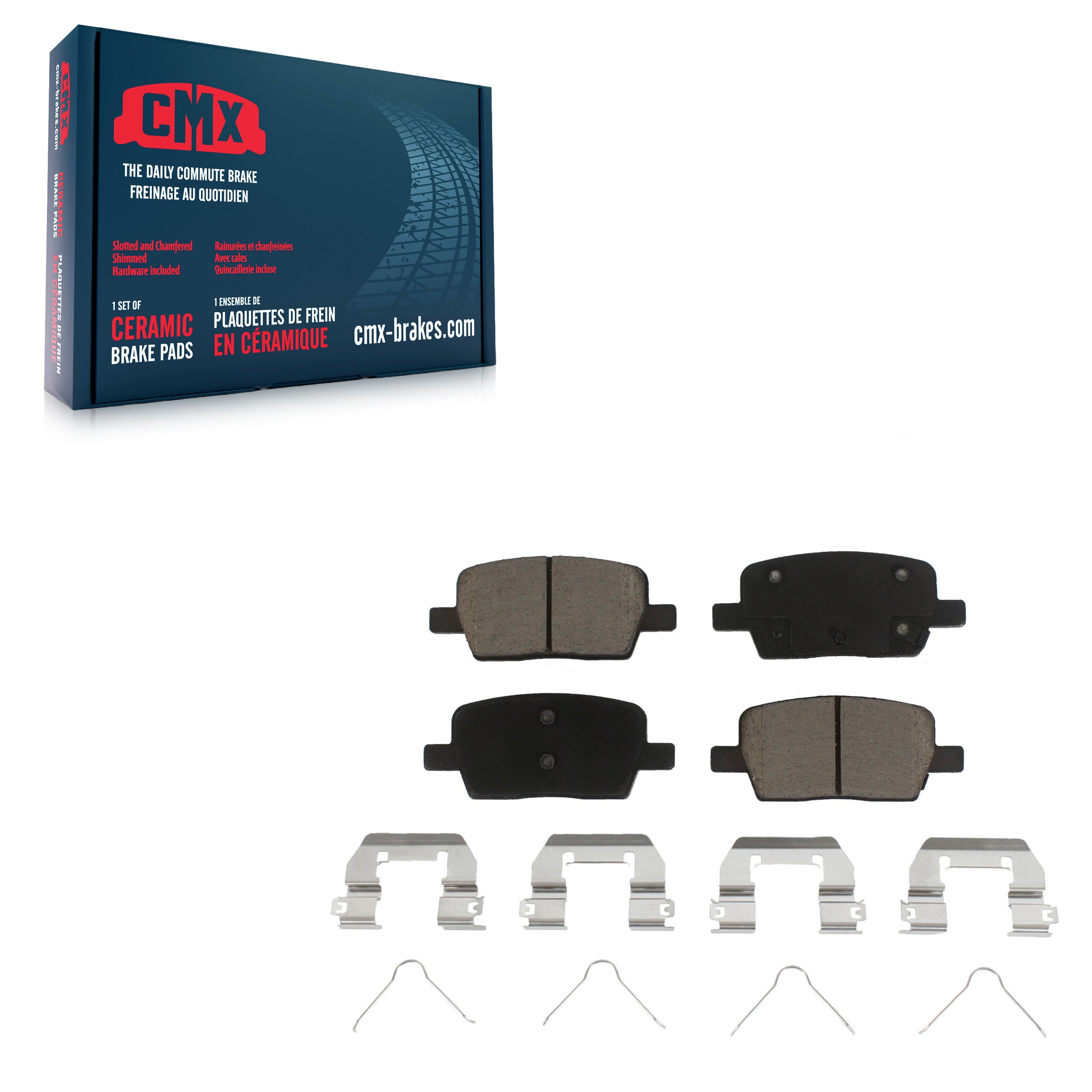 CMX CMX-D1914 Disc Brake Pad for 2016-2022 Cadillac XT6, Chevrolet Camaro, Chevrolet Traverse - Rear