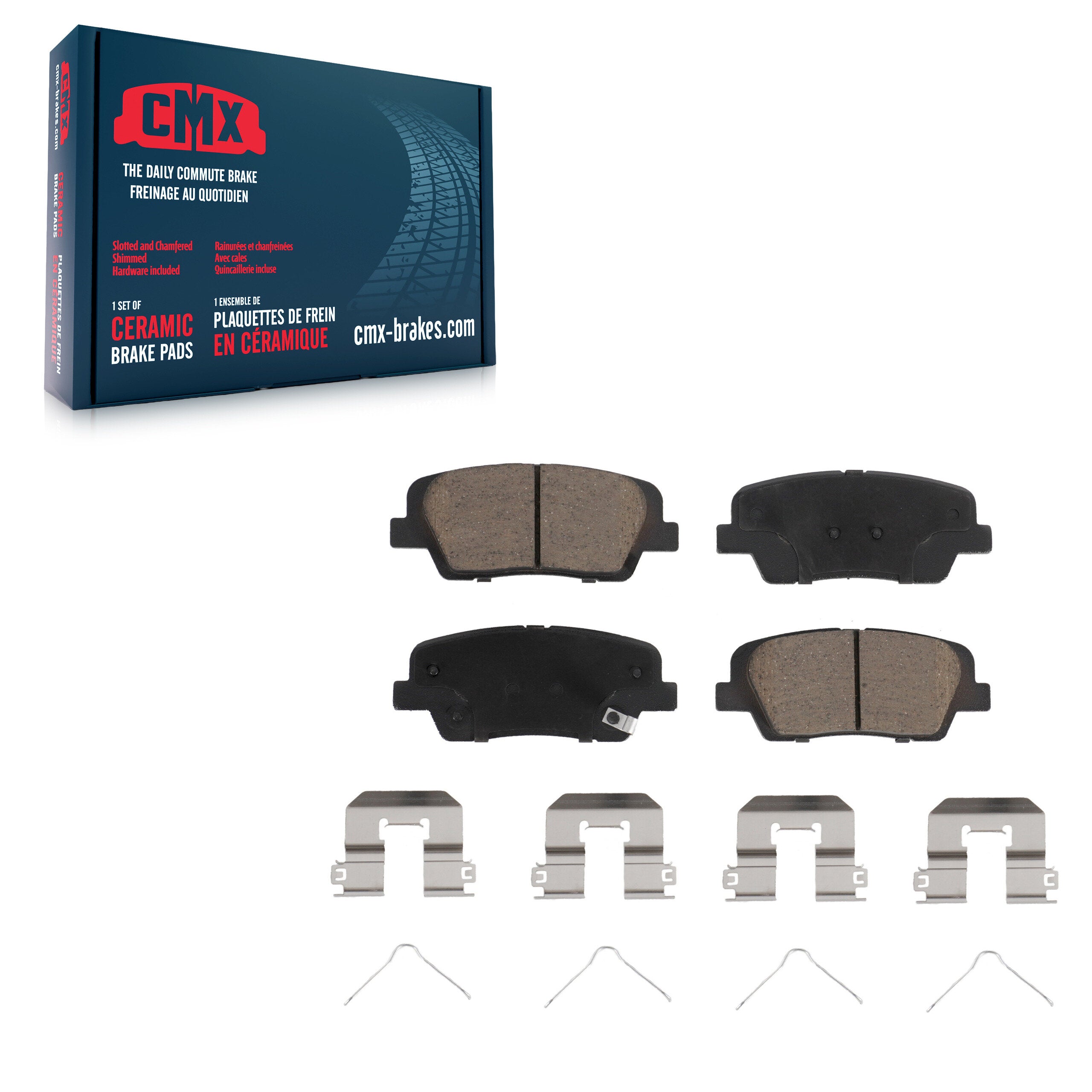 CMX CMX-D1916 Disc Brake Pad for 2016-2020 Hyundai Santa Fe, Hyundai Santa Fe Sport, Hyundai Santa Fe XL - Rear