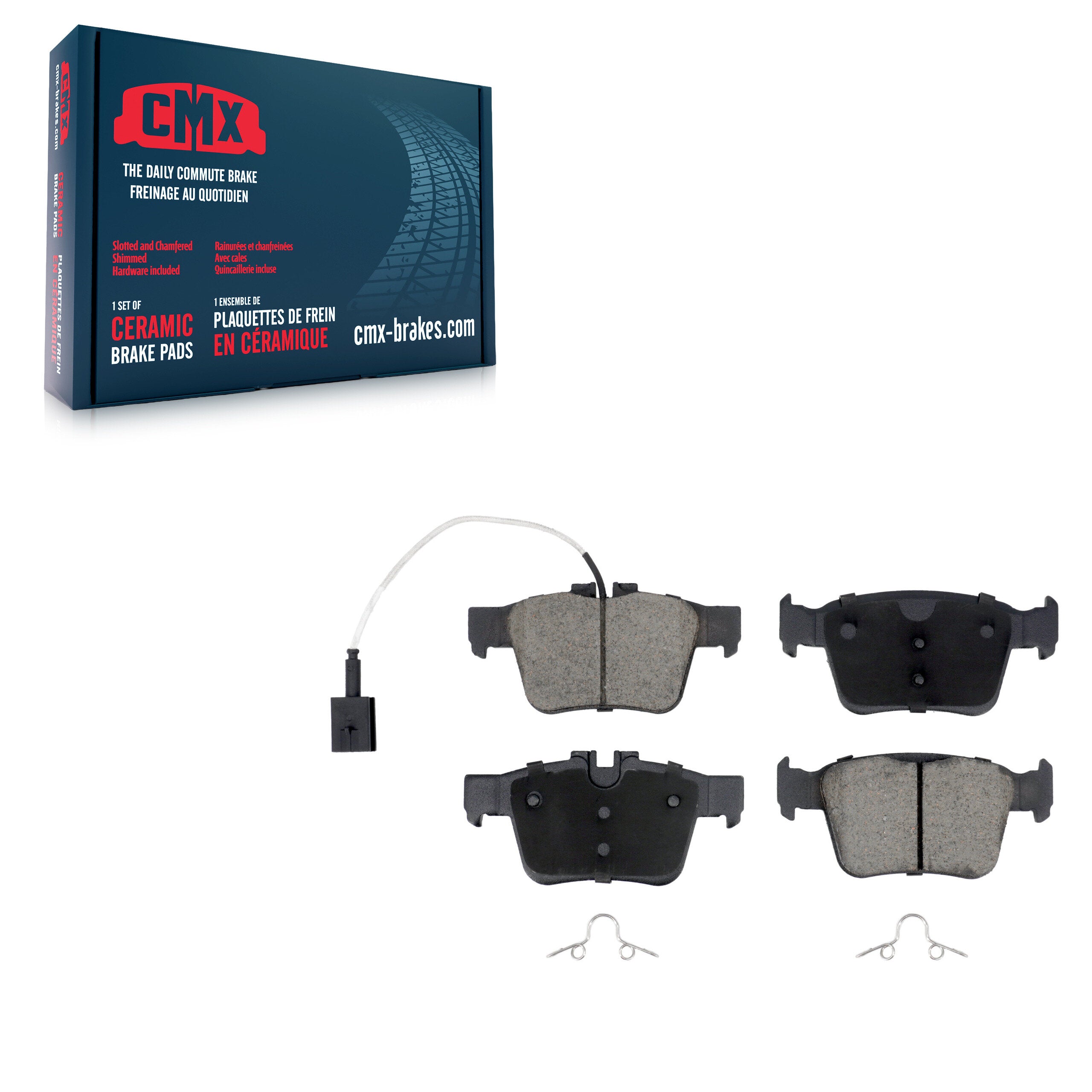 CMX CMX-D1989 Disc Brake Pad for 2017-2024 Alfa Romeo Giulia, Alfa Romeo Stelvio - Rear