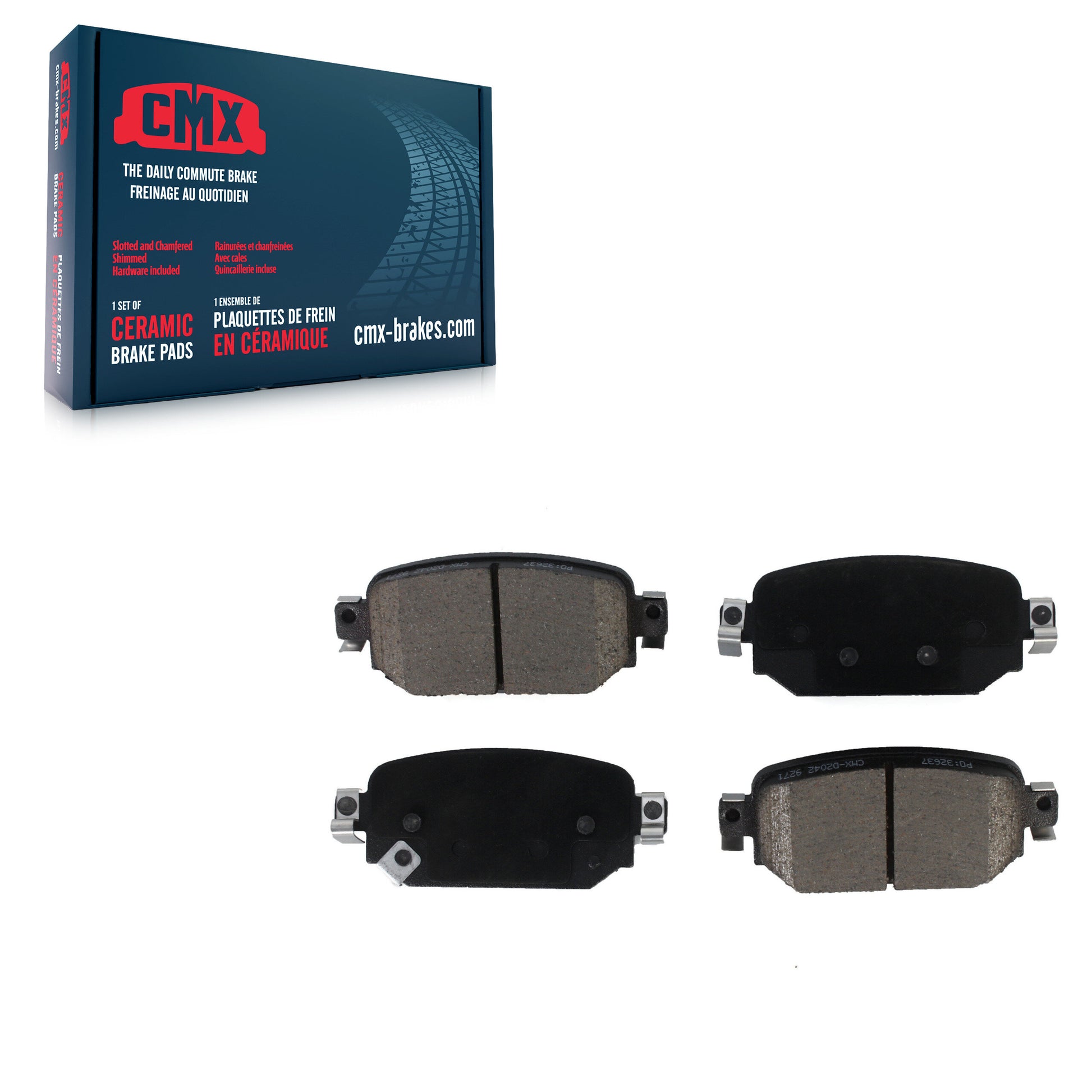CMX CMX-D2042 Disc Brake Pad for 2017-2022 Mazda CX-3, Mazda 3, Mazda 3 Sport - Rear