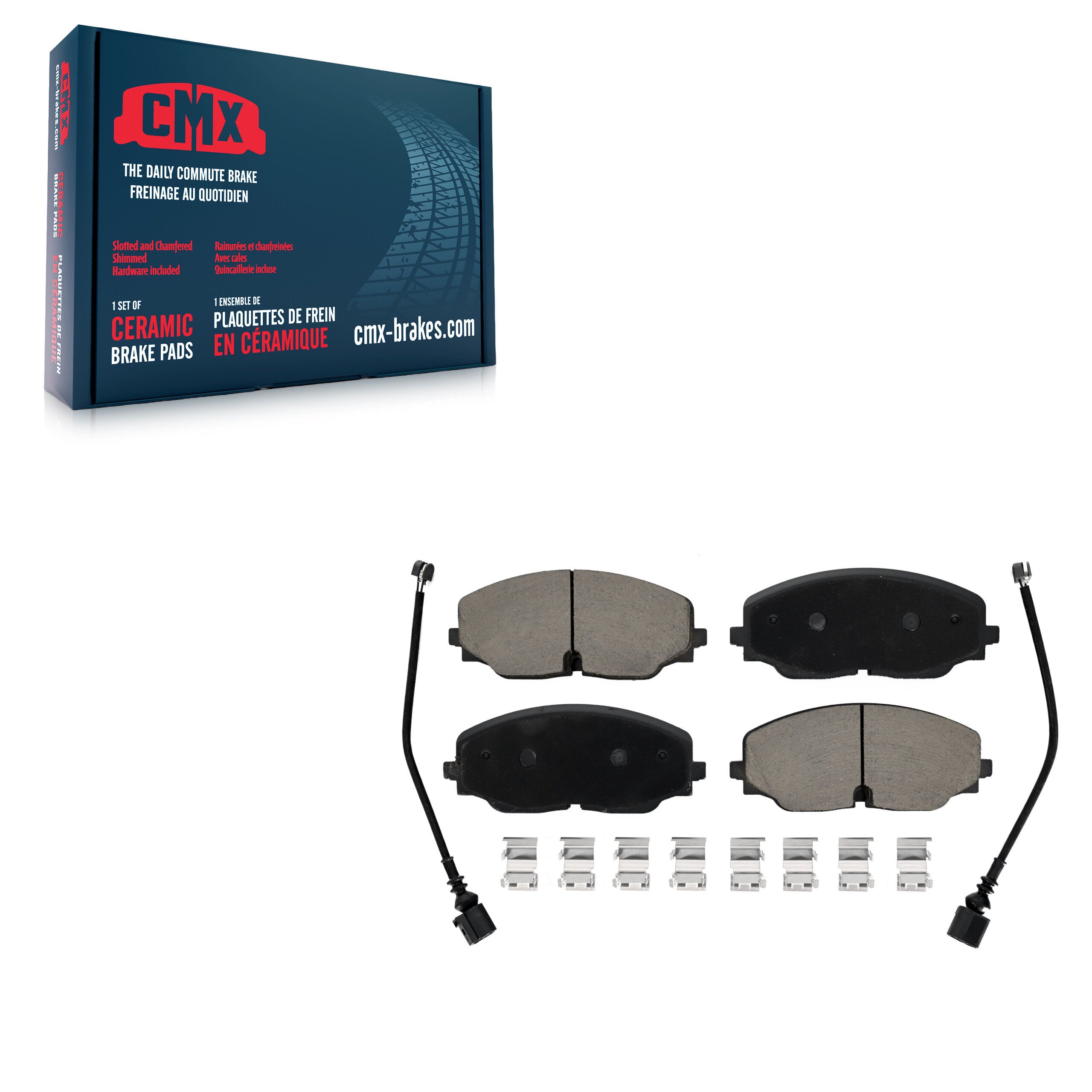 CMX CMX-D2074 Disc Brake Pad for 2018-2024 Volkswagen Atlas Cross Sport, Volkswagen Atlas - Front