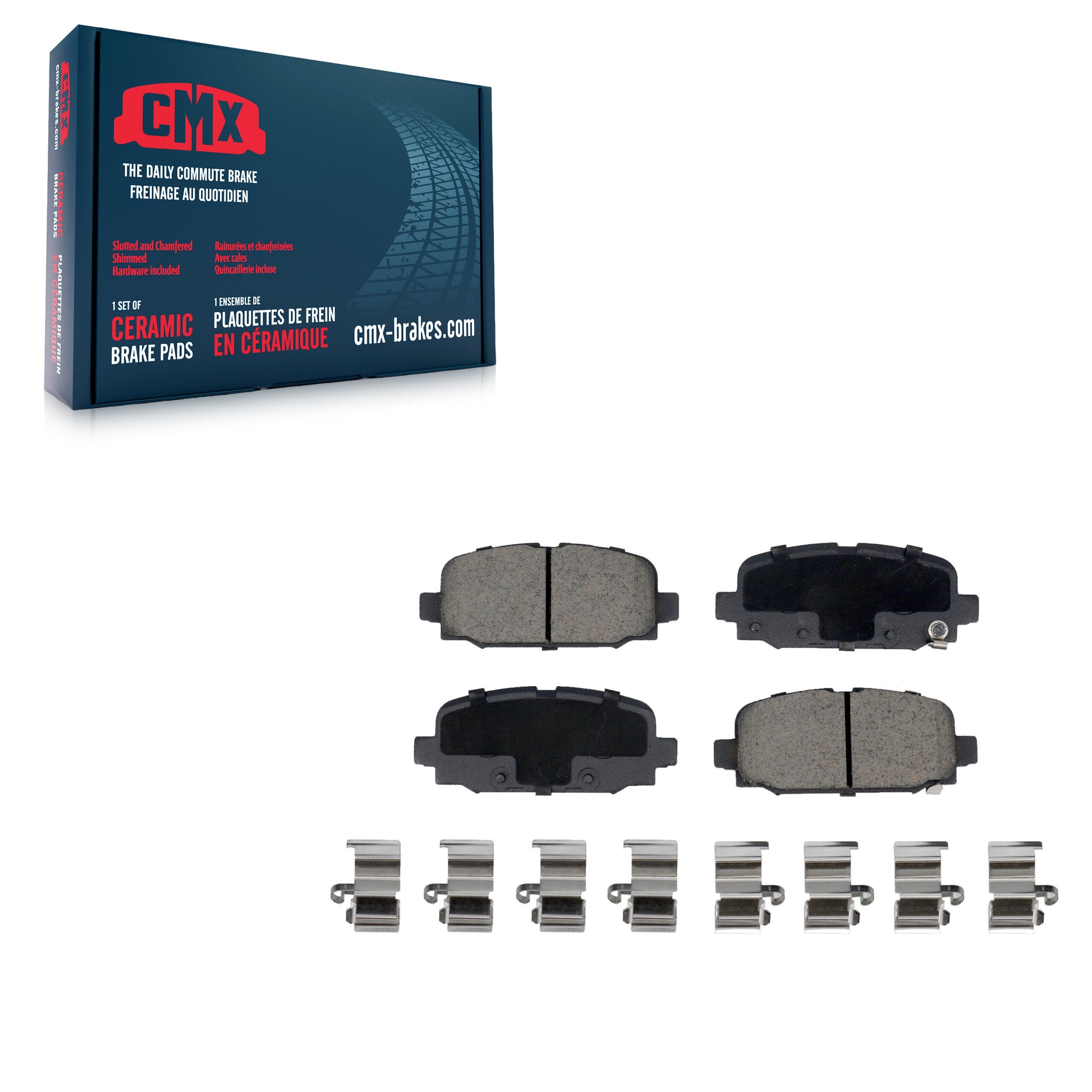 CMX CMX-D2081 Disc Brake Pad for 2017-2023 Jeep Compass - Rear